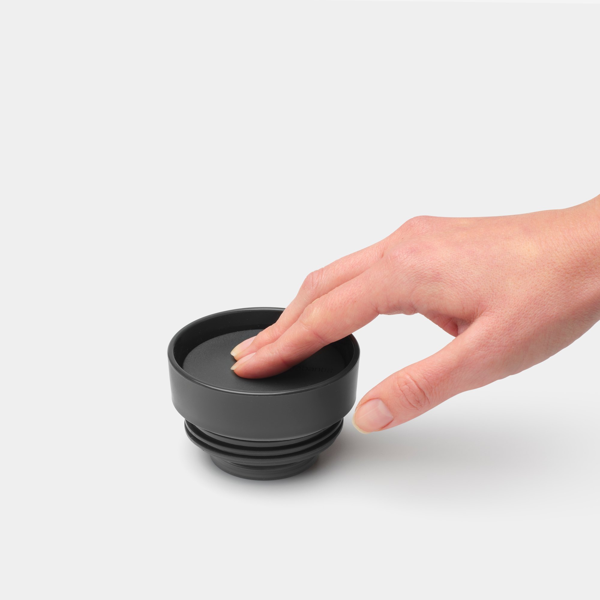 Reisbeker MAKE & TAKE 360 ml, donkergrijs, kunststof, Brabantia