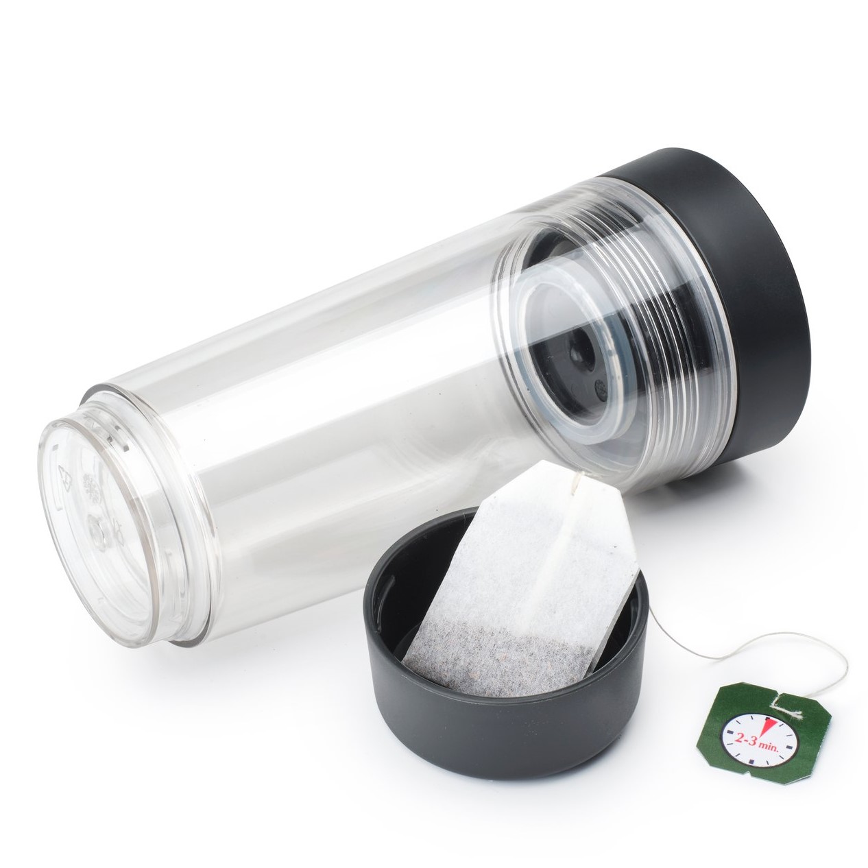 Reisbeker MAKE & TAKE 360 ml, donkergrijs, kunststof, Brabantia
