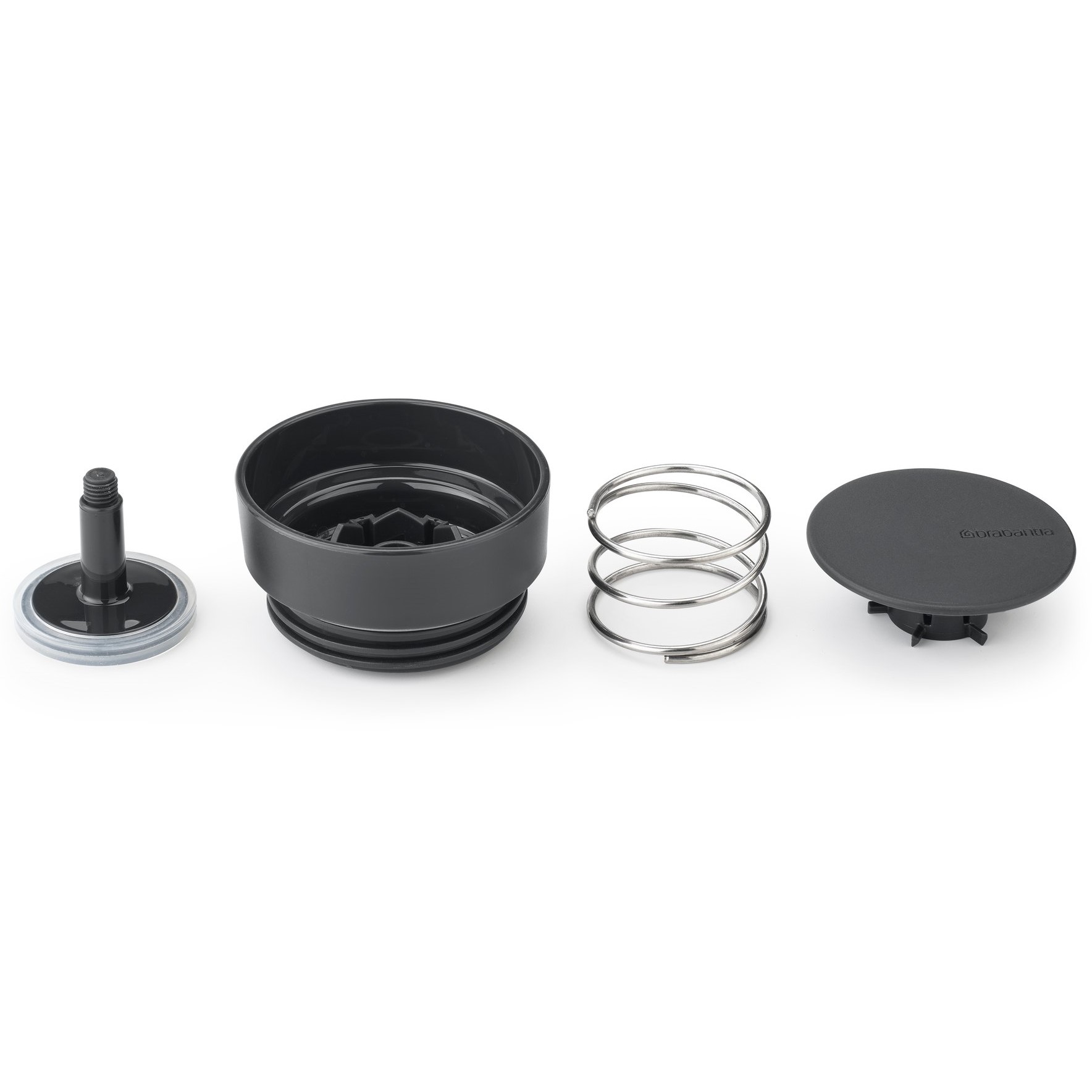 Reisbeker MAKE & TAKE 360 ml, donkergrijs, kunststof, Brabantia