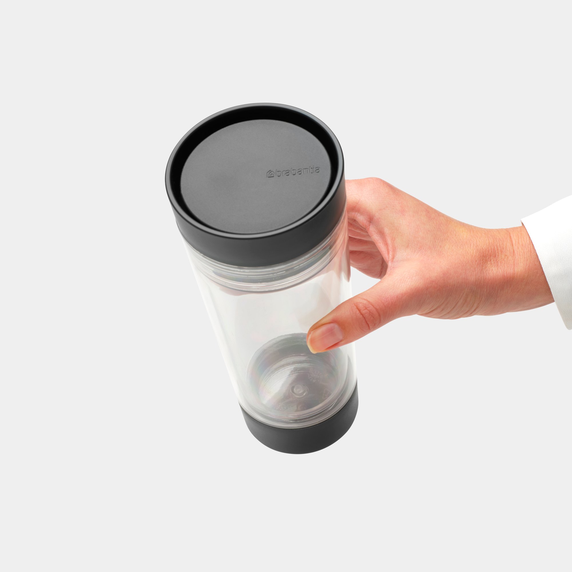 Reisbeker MAKE & TAKE 360 ml, donkergrijs, kunststof, Brabantia