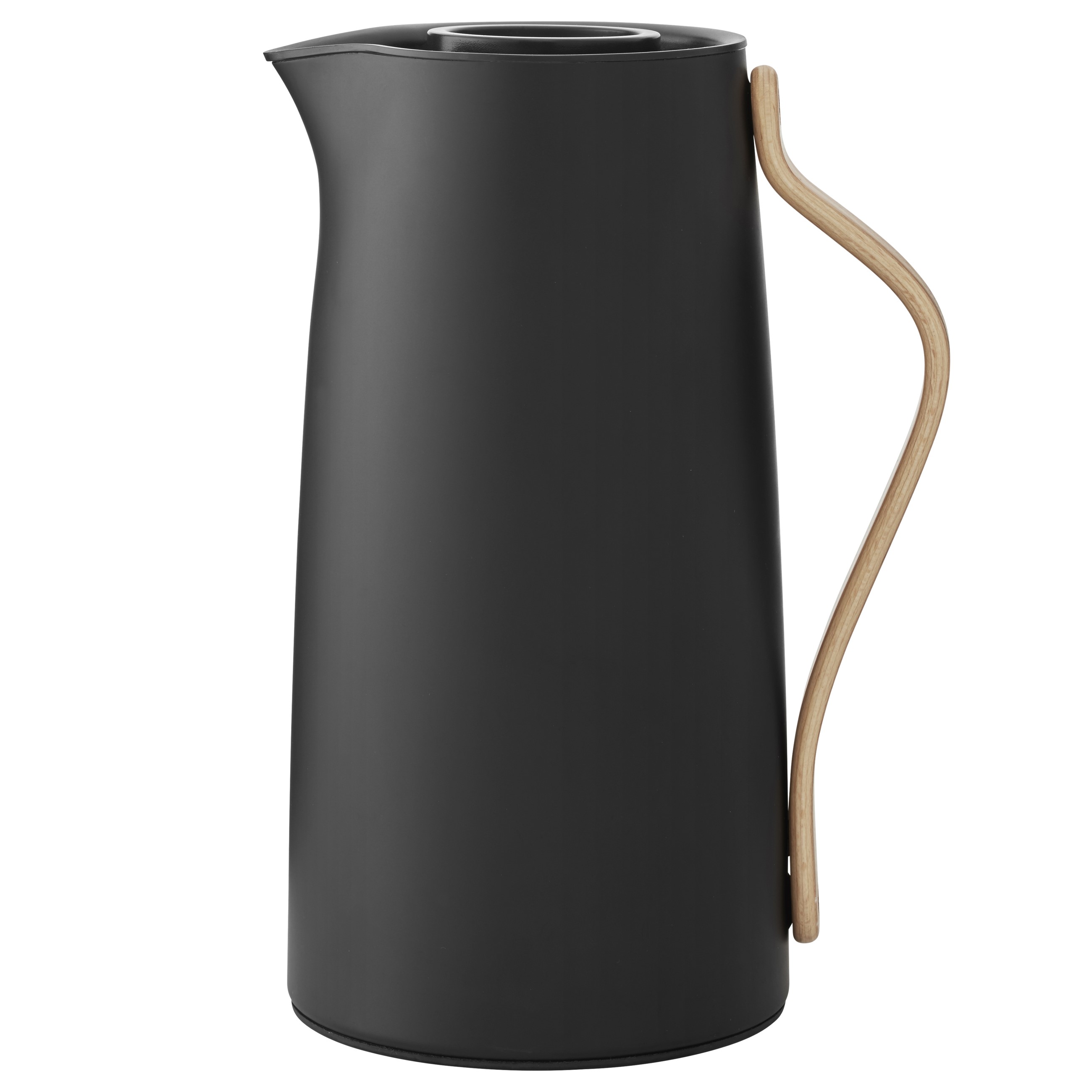 Thermoskan EMMA 1,2 l, voor koffie, zacht zwart, roestvrij staal, Stelton