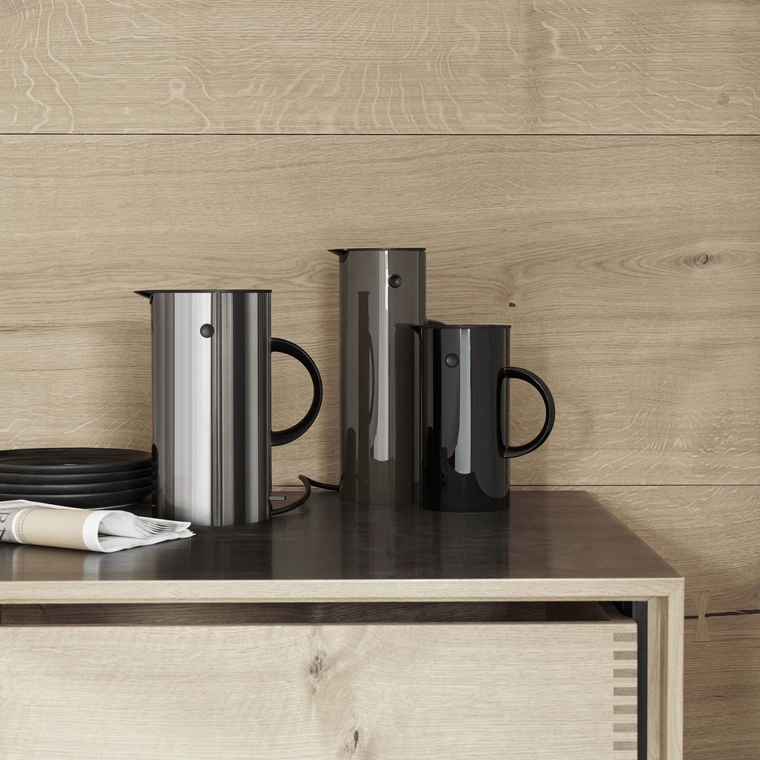 Waterkoker EM77 1,5 l, zilver, roestvrij staal, Stelton