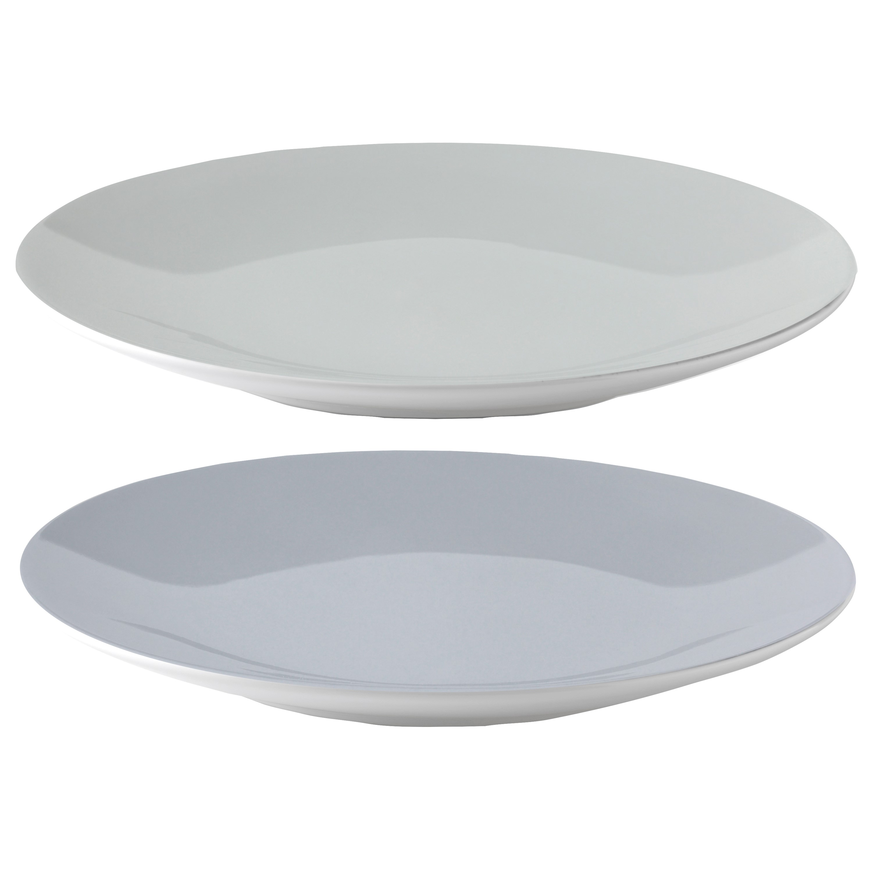 Dineerbord EMMA 22 cm, set van 2 stuks, blauw, keramiek, Stelton