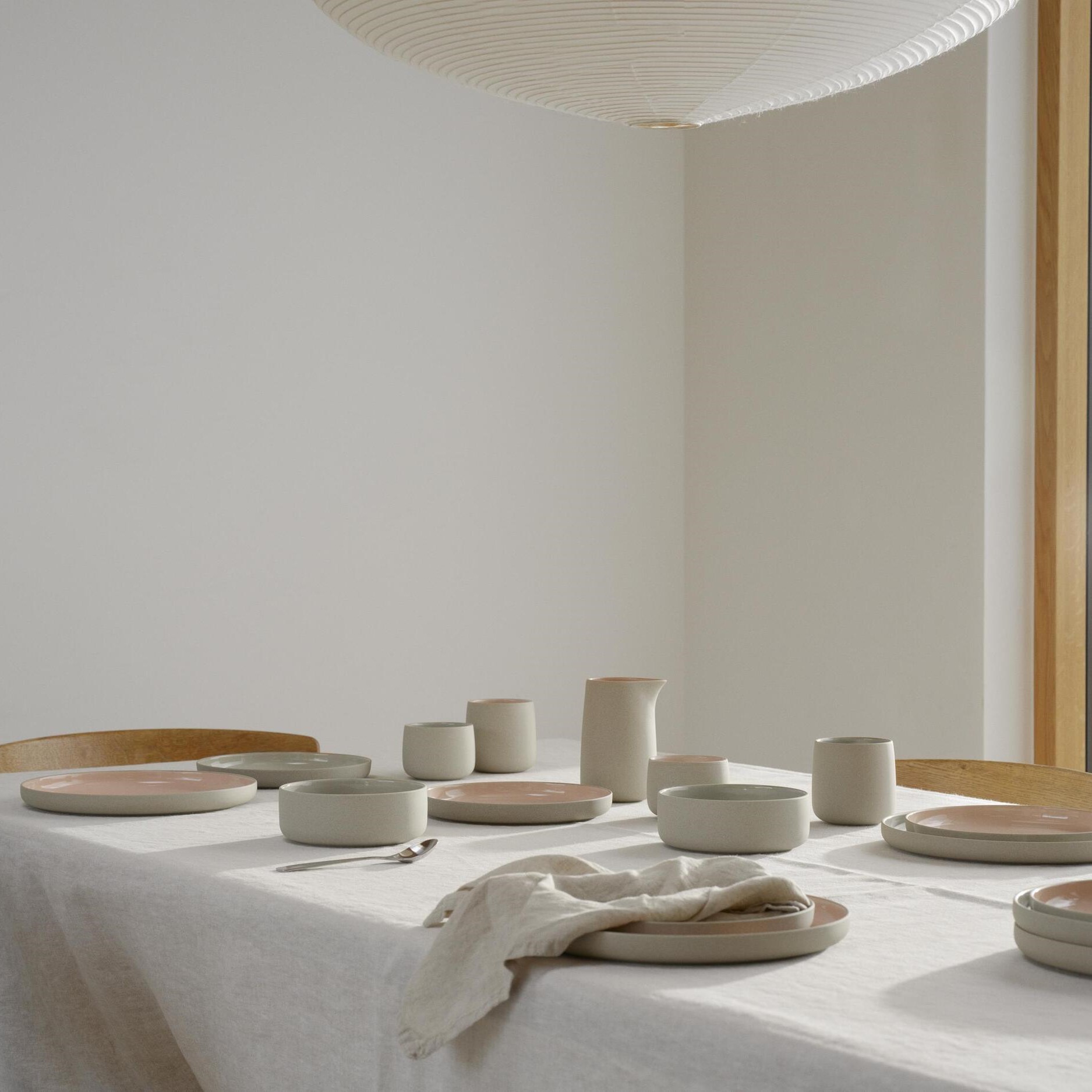 Serveerschaal EMMA 13,5 cm, set van 2 stuks, grijs, keramiek, Stelton