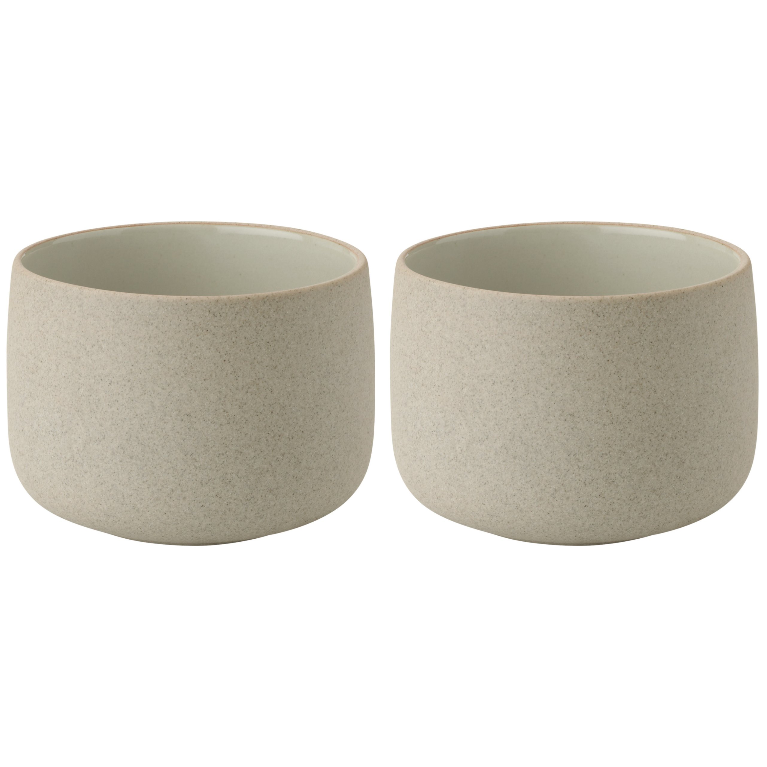 Mok zonder oor EMMA 150 ml, set van 2 stuks, grijs, keramiek, Stelton