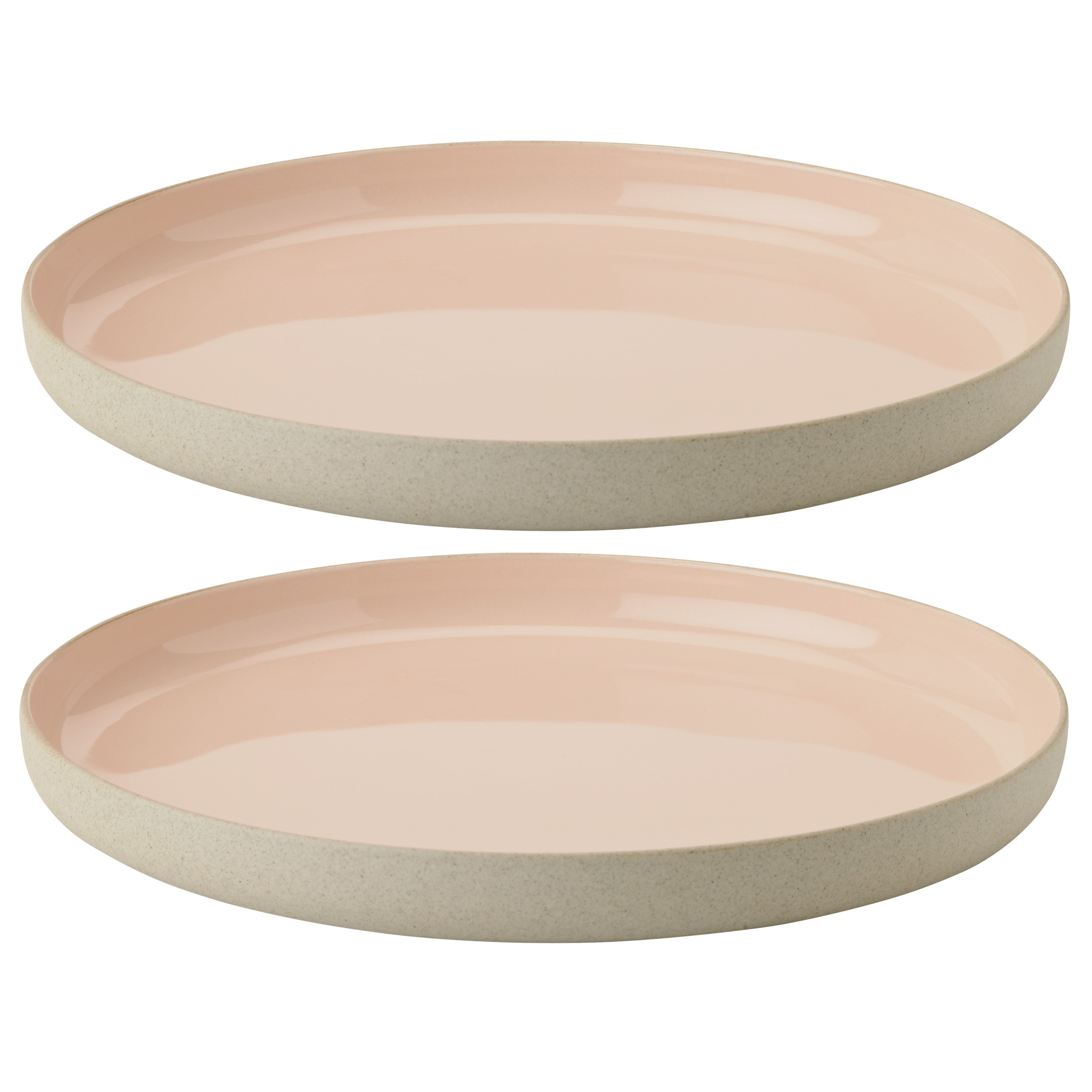 Ontbijtbord EMMA 19 cm, set van 2 stuks, roos, keramiek, Stelton
