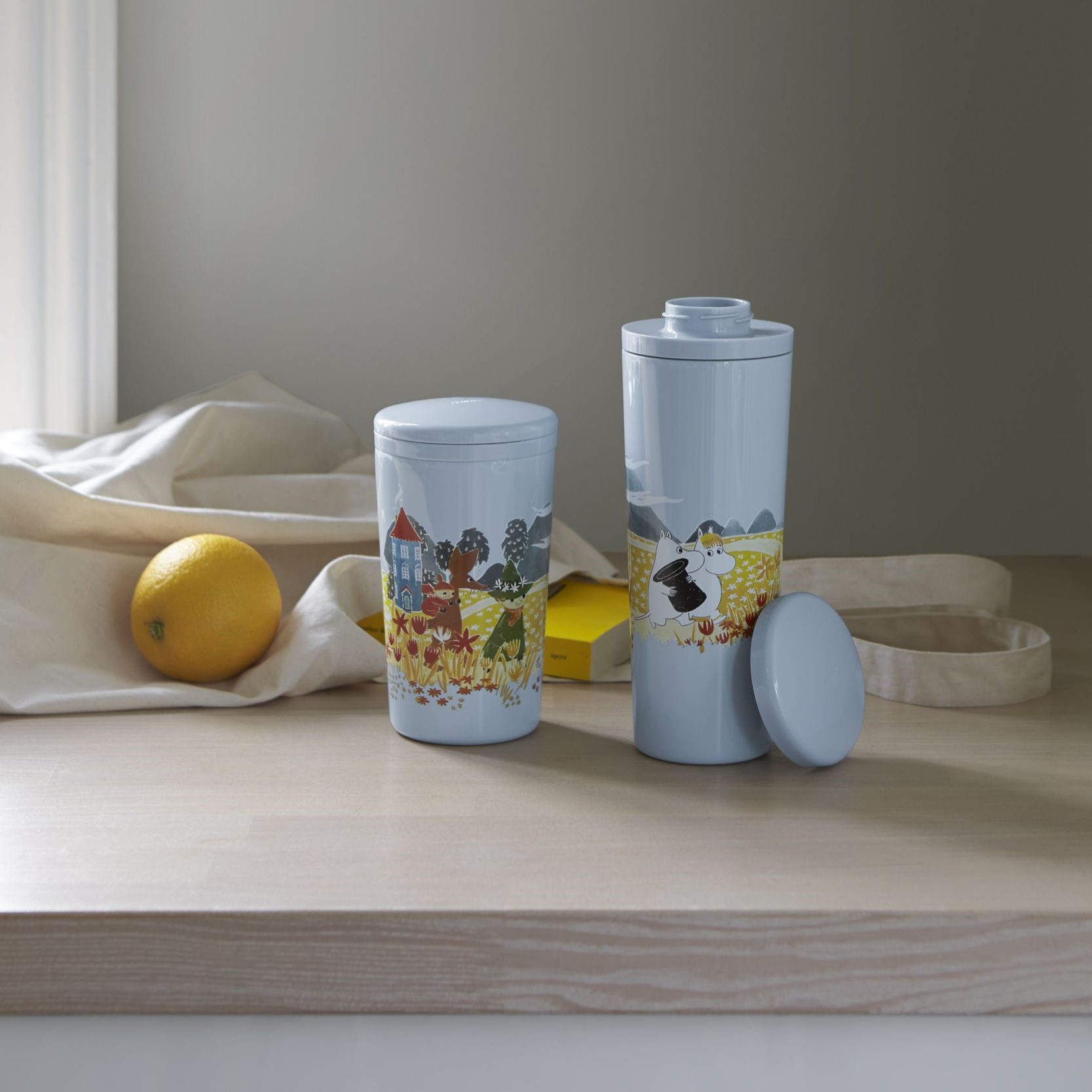 Thermosfles CARRIE 500 ml, hemelsblauw, roestvrij staal, Stelton