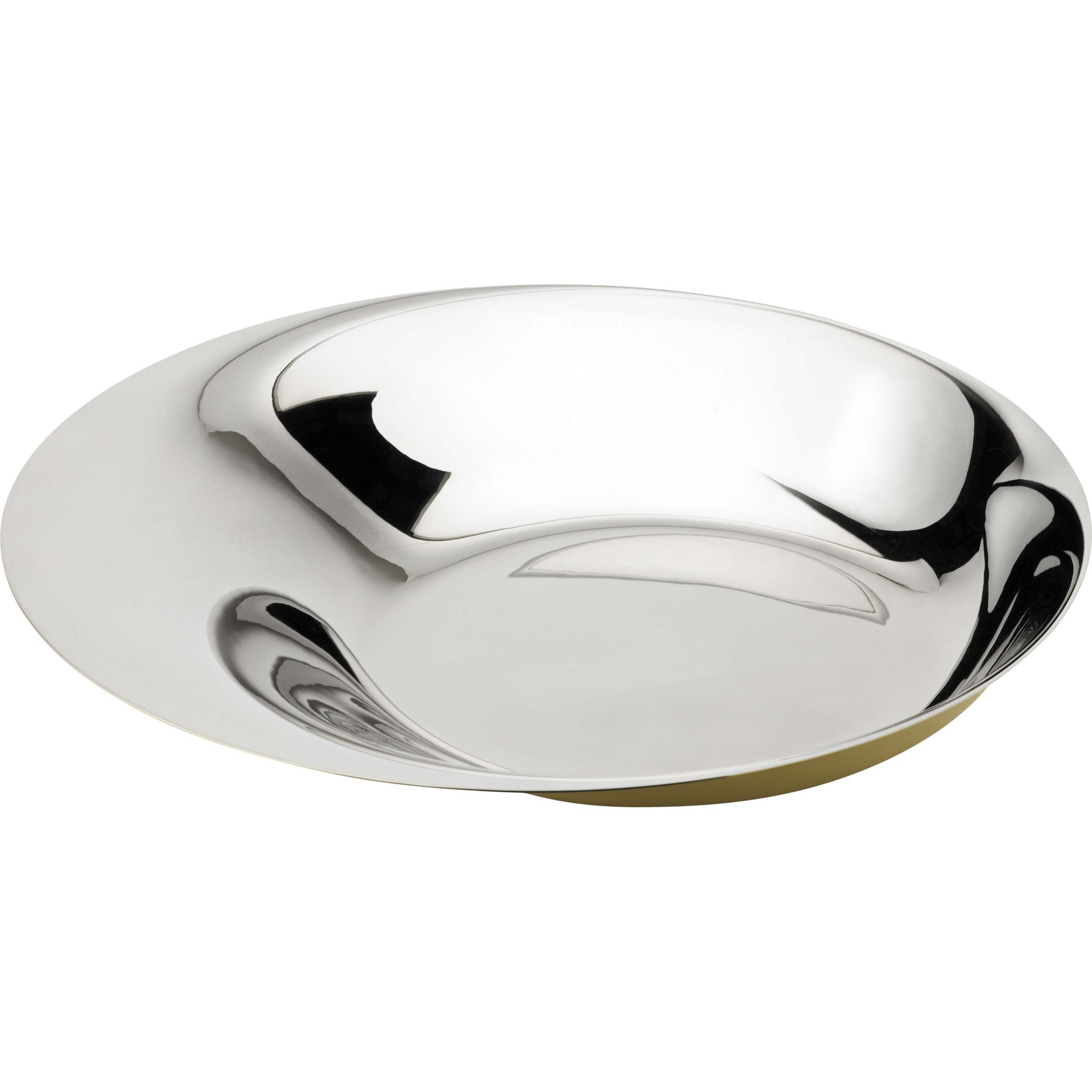 Fruitschaal NORMAN FOSTER 36 cm, zilver/goud, roestvrij staal, Stelton