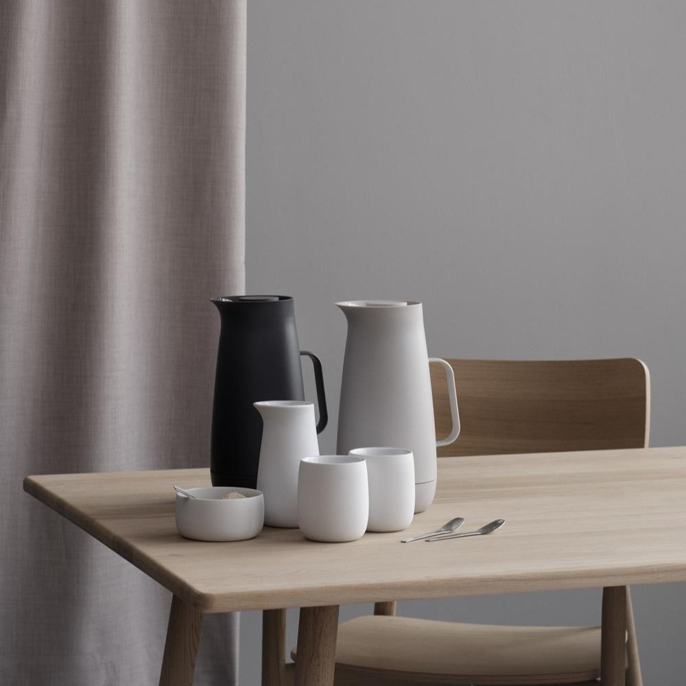 Thermoskan NORMAN FOSTER 1 l, lichtgrijs, kunststof, Stelton