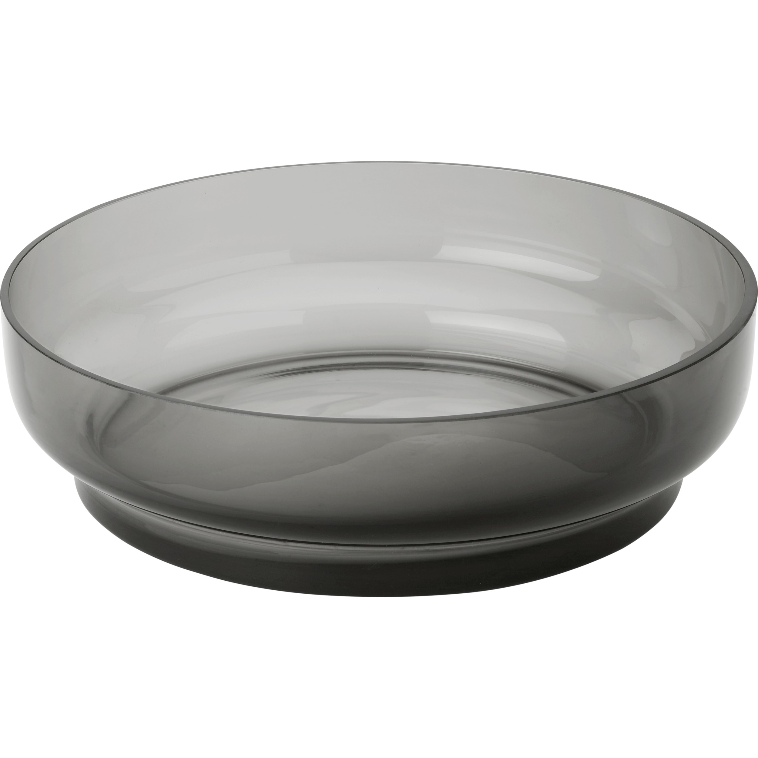 Serveerschaal HOOP 30 cm, rook, glas, Stelton