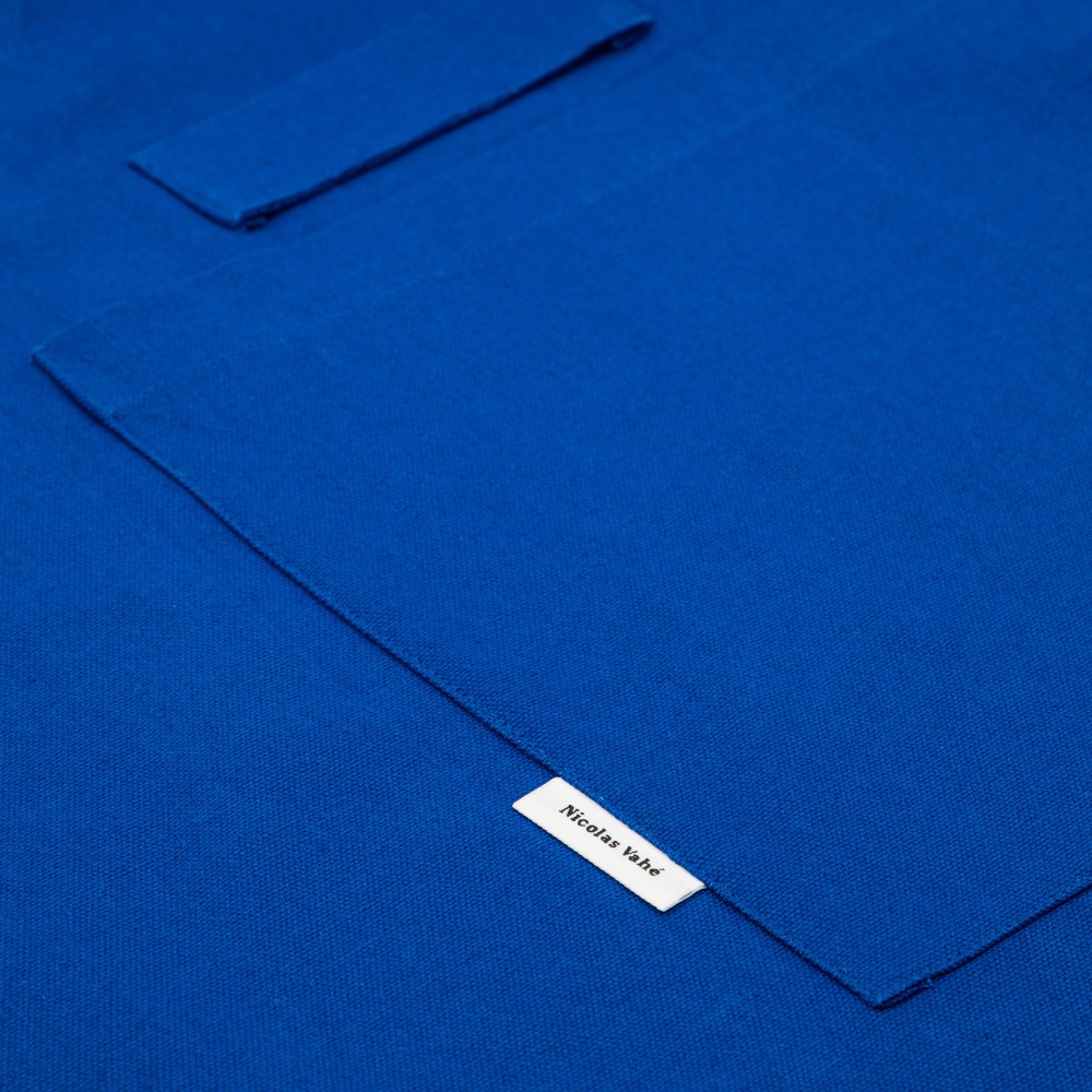 Schort NEAT, blauw, katoen, Nicolas Vahé