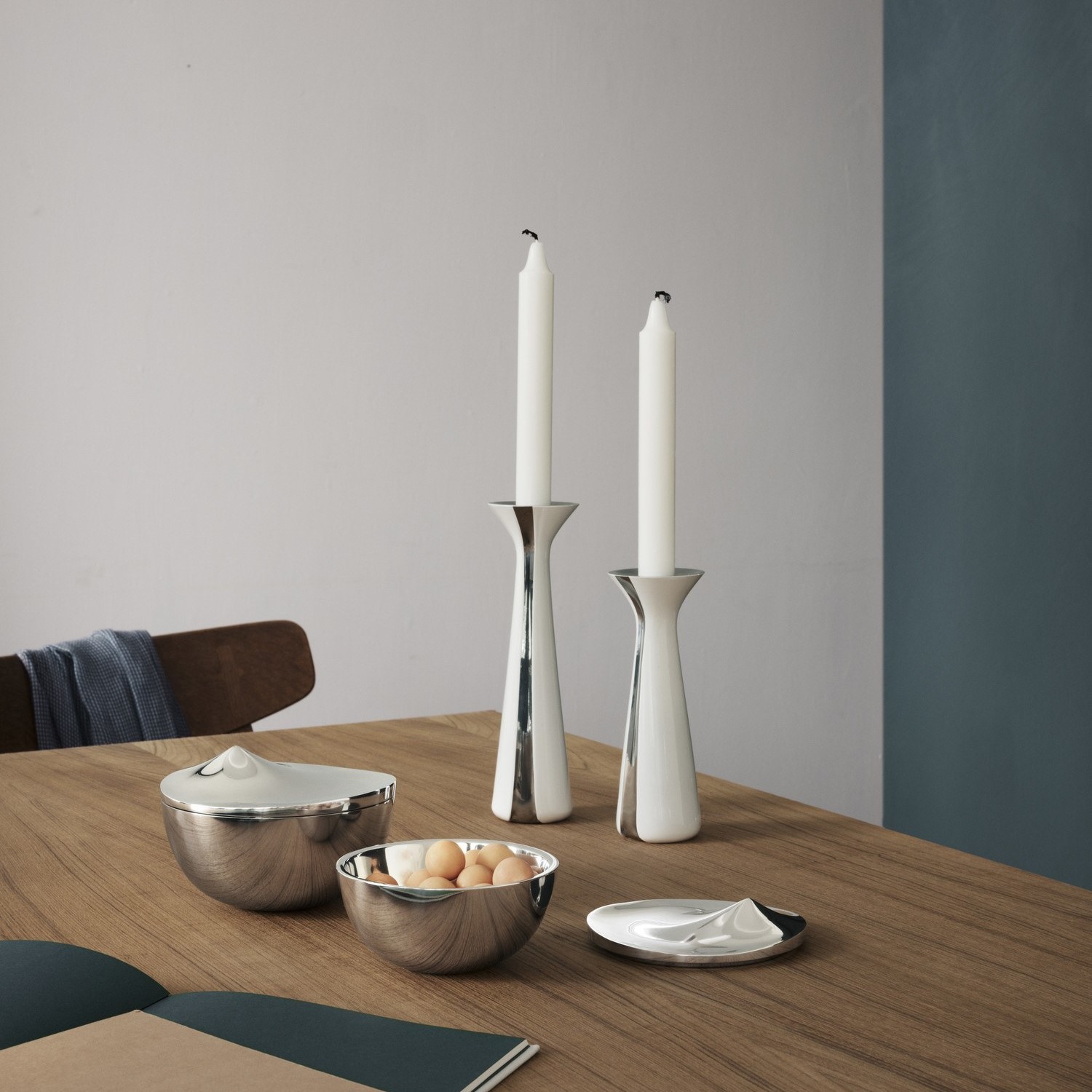 Kandelaar UNIFIED 21 cm, wit, aluminium, Stelton