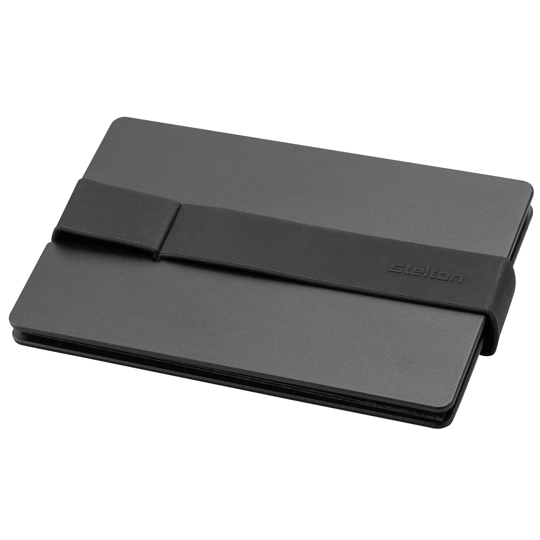 Visitekaarthouder COMPANION 9 cm, zwart, aluminium, Stelton