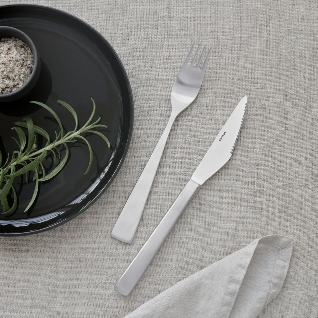 Steakmes (set) MAYA 2000, set van 4 stuks, zilver, roestvrij staal, Stelton