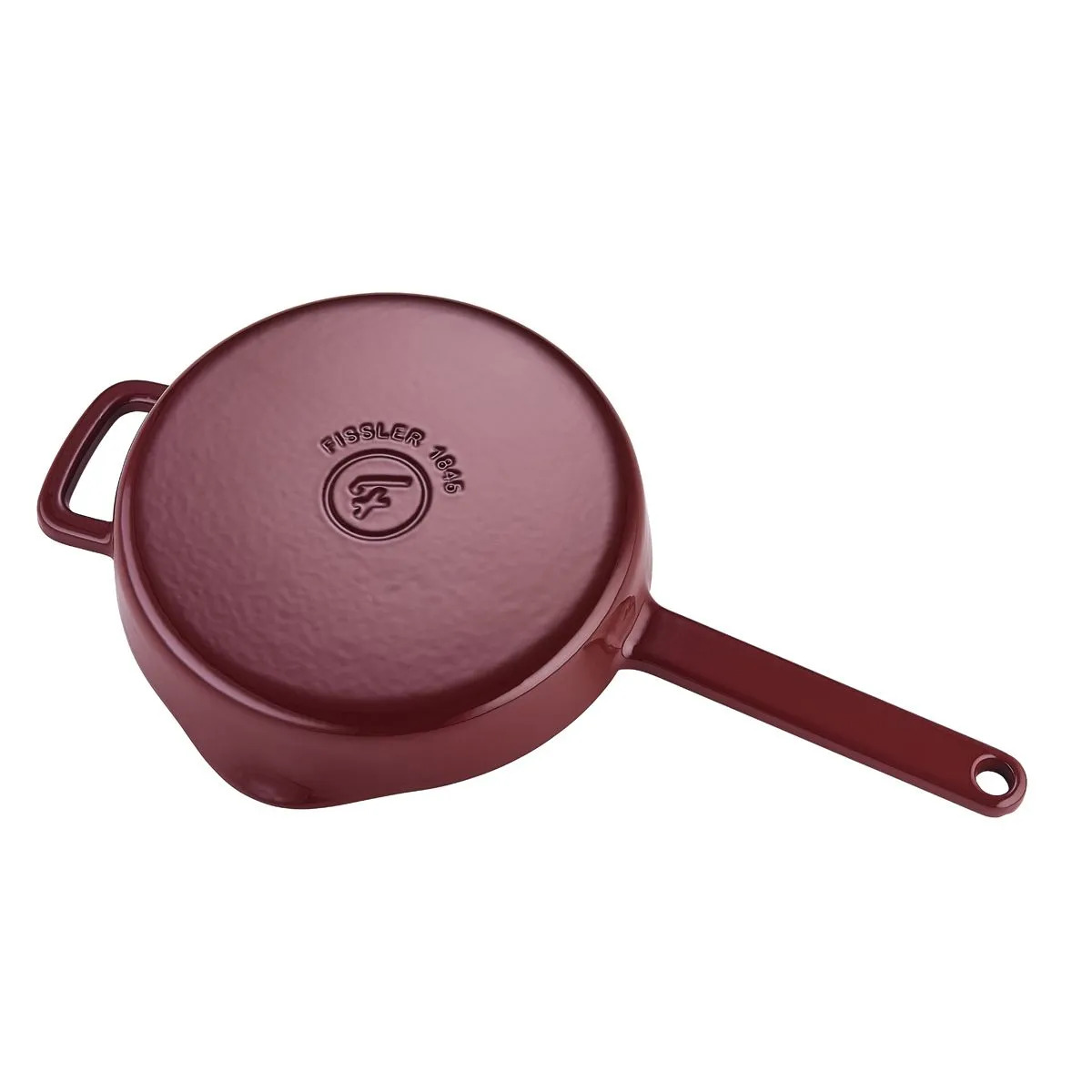 212722 5 univerzalni panev moments 24 cm vinove cervena litina fissler