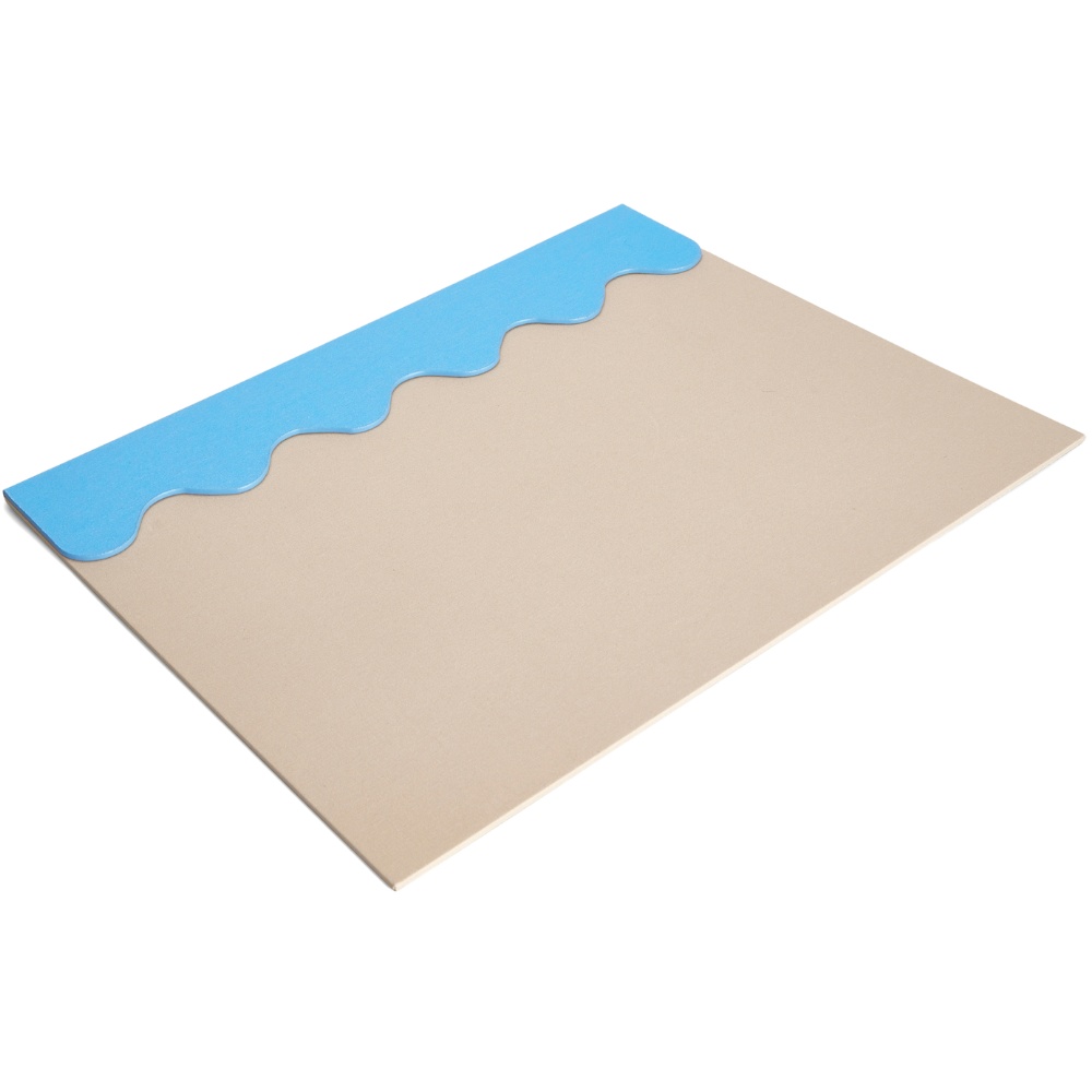 Bureaumat 40 x 50 cm, beige/blauw, Printworks