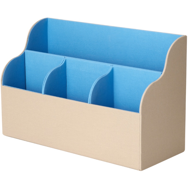 Bureau-organizer 17 x 26 cm, beige/blauw, Printworks