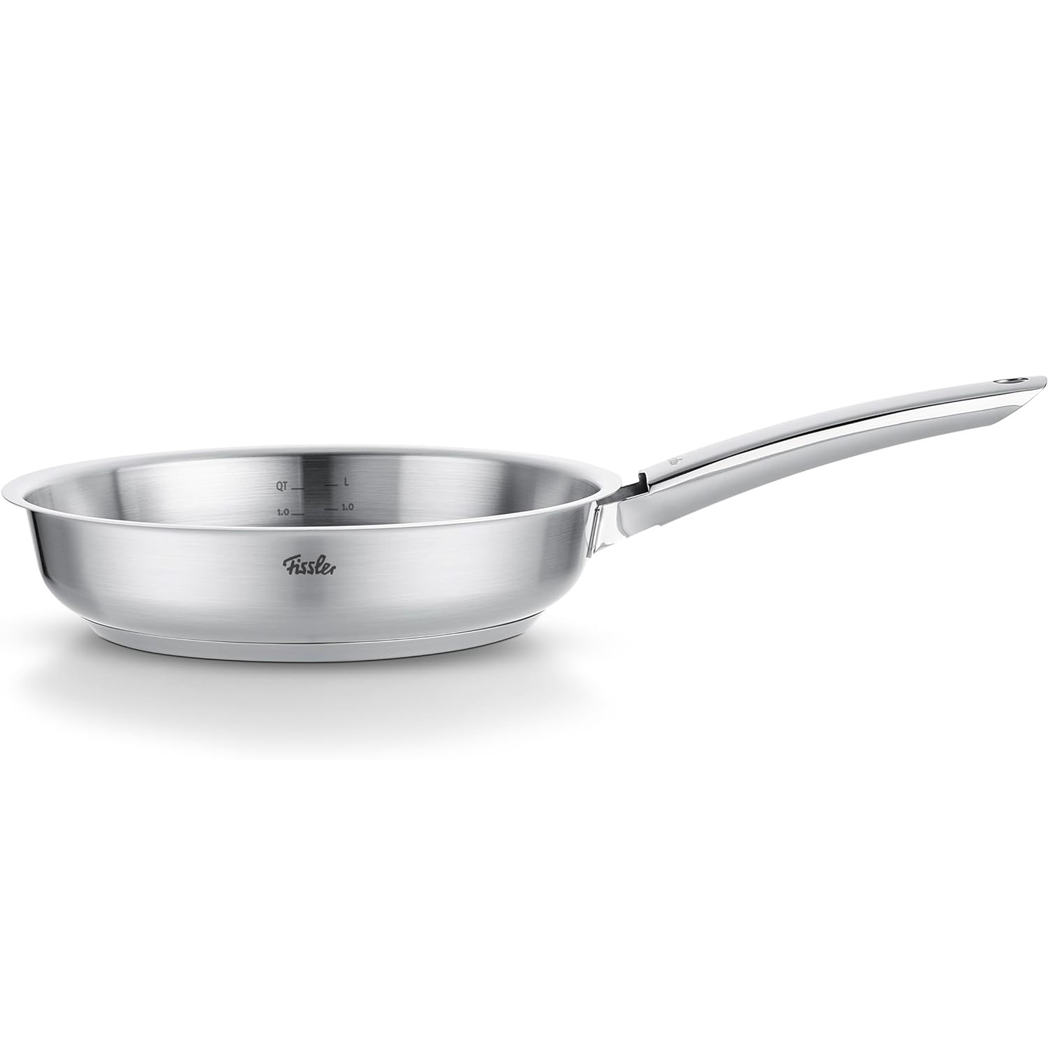 Universele koekenpan PURE 24 cm, zilver, roestvrij staal, Fissler
