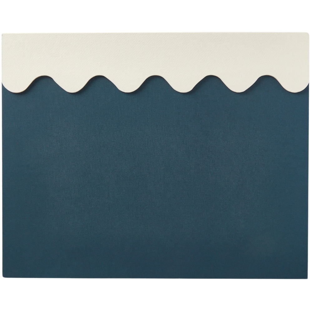 Bureaumat 40 x 50 cm, blauw/crème, Printworks