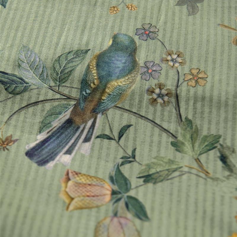 Eenpersoons beddengoedset AMOR DE DIOS 140 x 200 cm, groen, percal katoen, Pip Studio