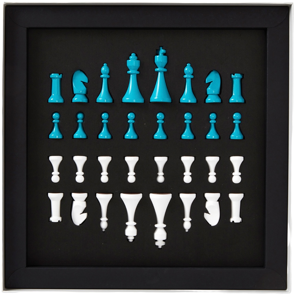 Schaakspel THE GAMBIT 35 cm, groen, hout, Printworks