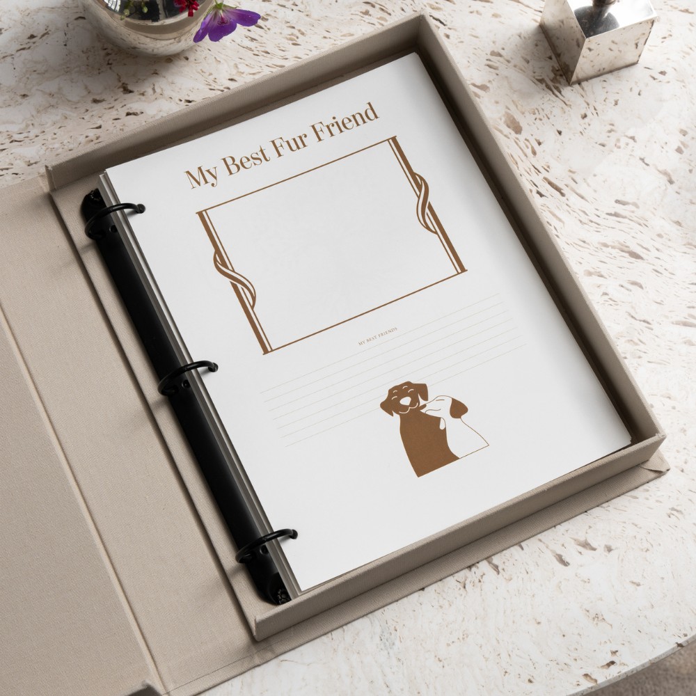 Navulpapier voor fotoalbum A DOG´S LIFE 21 x 28 cm, 10 stuks, wit, Printworks