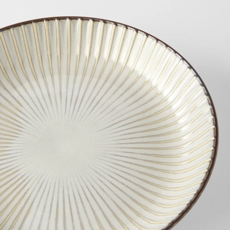 Dineerbord WHITE SENDAN 22,5 cm, wit, keramiek, MIJ