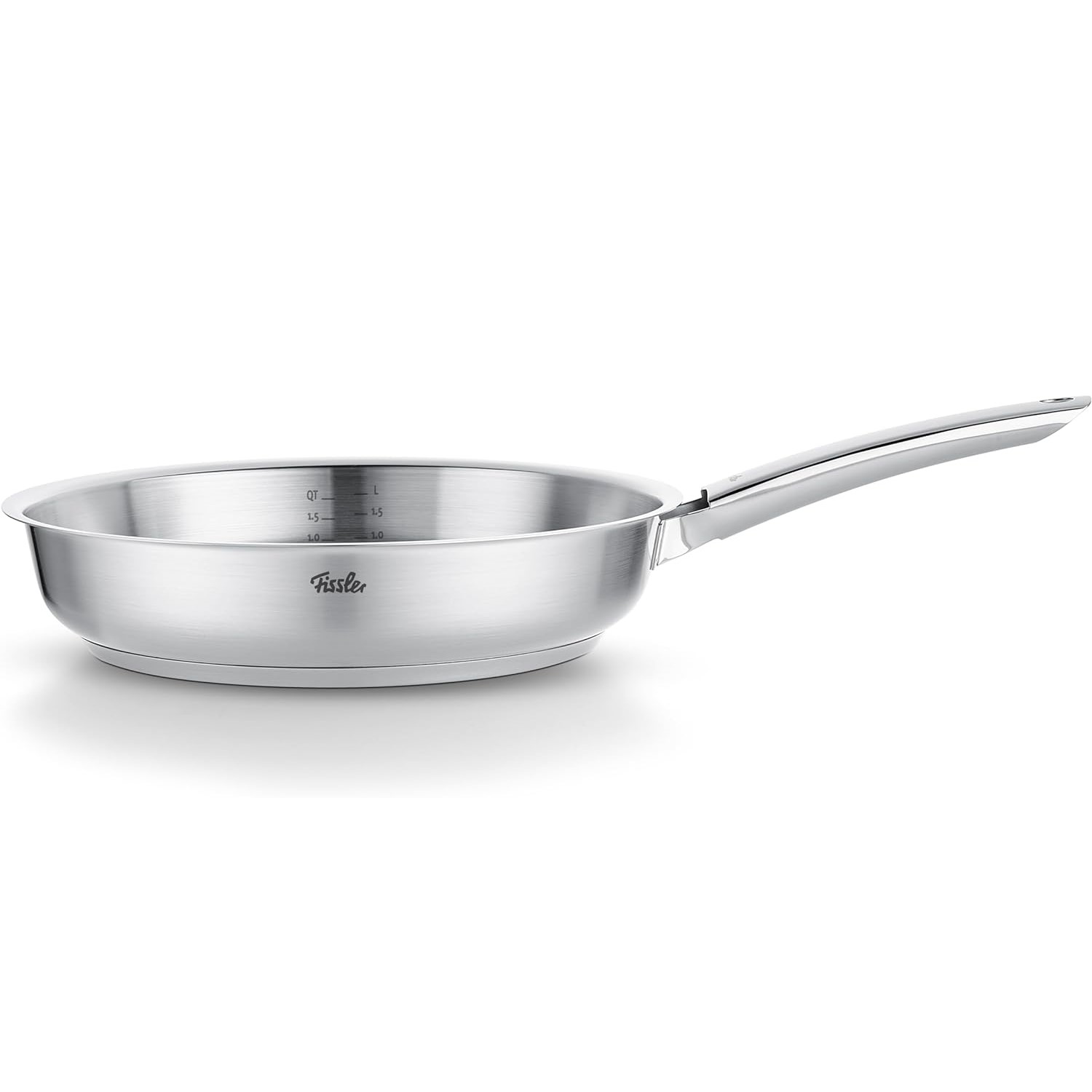 Universele koekenpan PURE 28 cm, zilver, roestvrij staal, Fissler