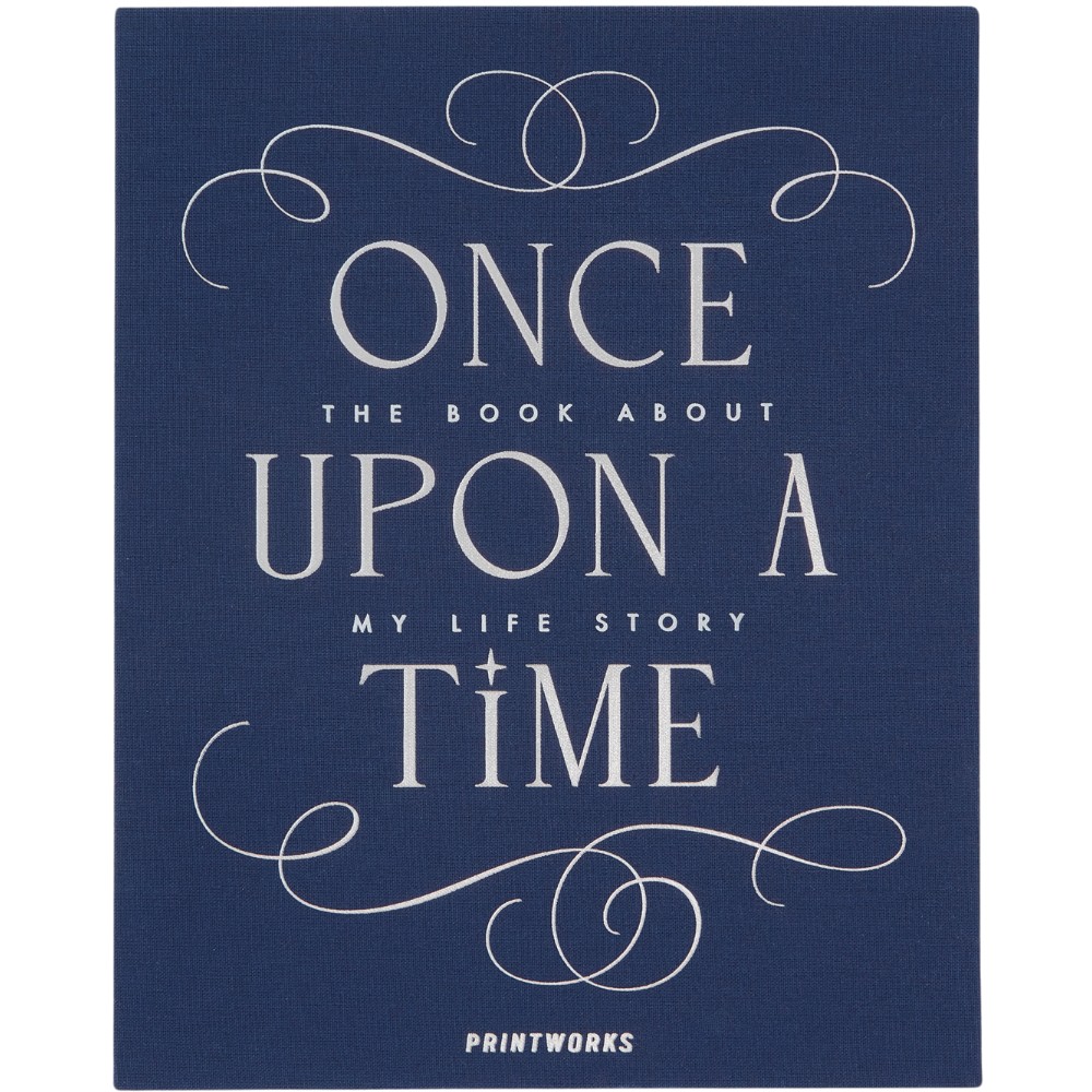 Herinneringsboek ONCE UPON A TIME, blauw, Printworks