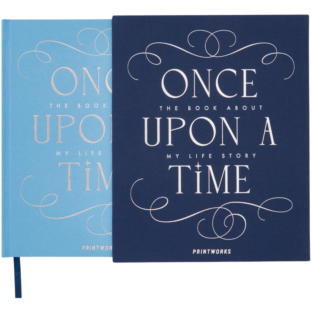Herinneringsboek ONCE UPON A TIME, blauw, Printworks
