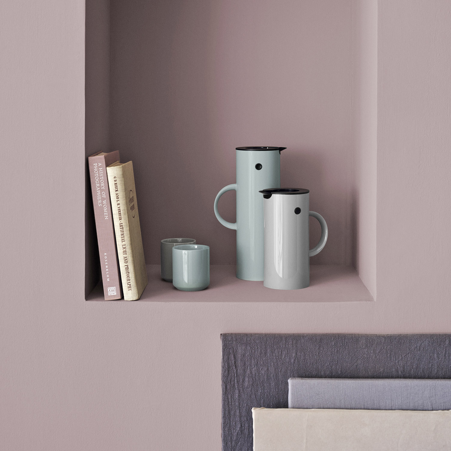 Thermoskan EM77 500 ml, wit, kunststof, Stelton