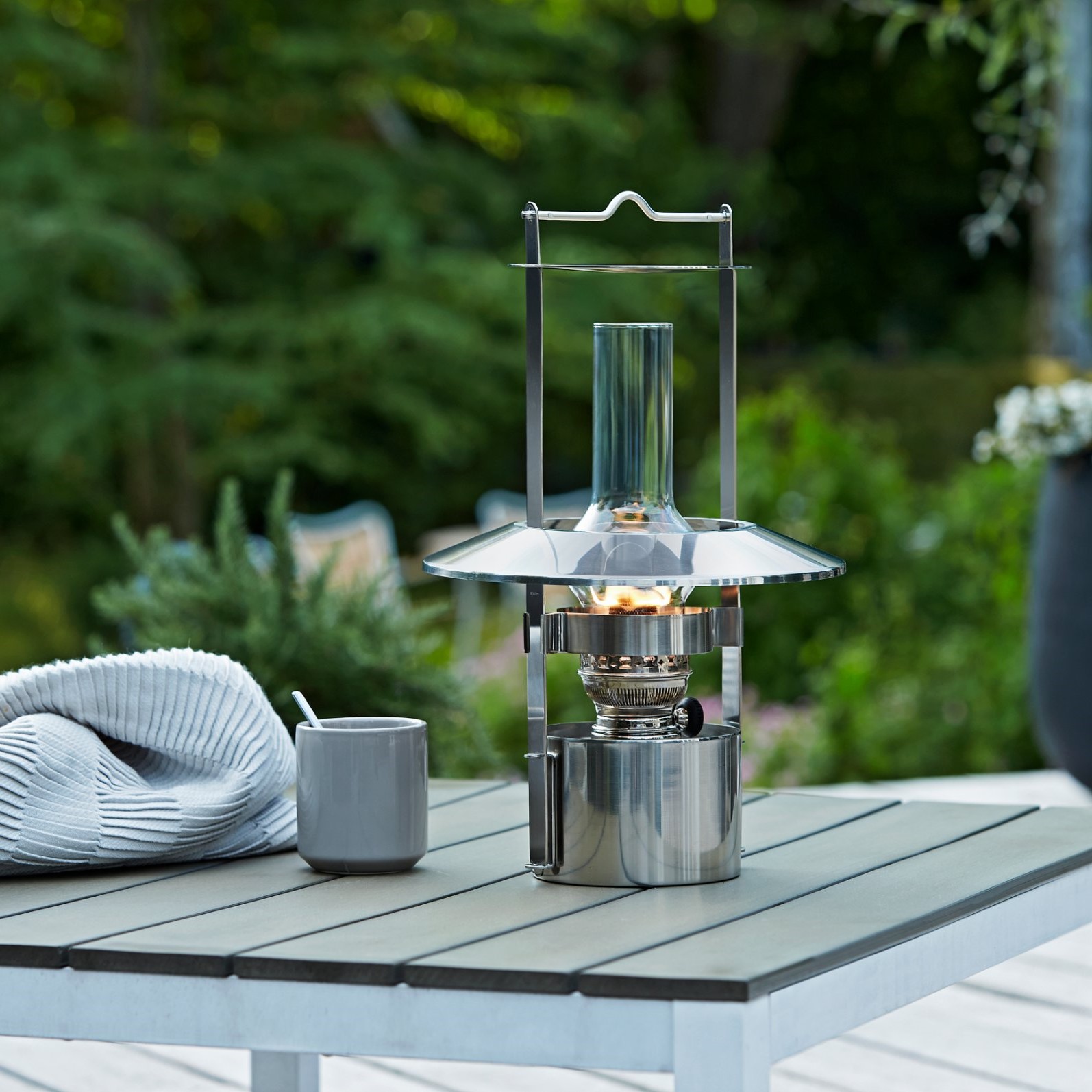 Lantaarn EM 43 cm, zilver, roestvrij staal, Stelton