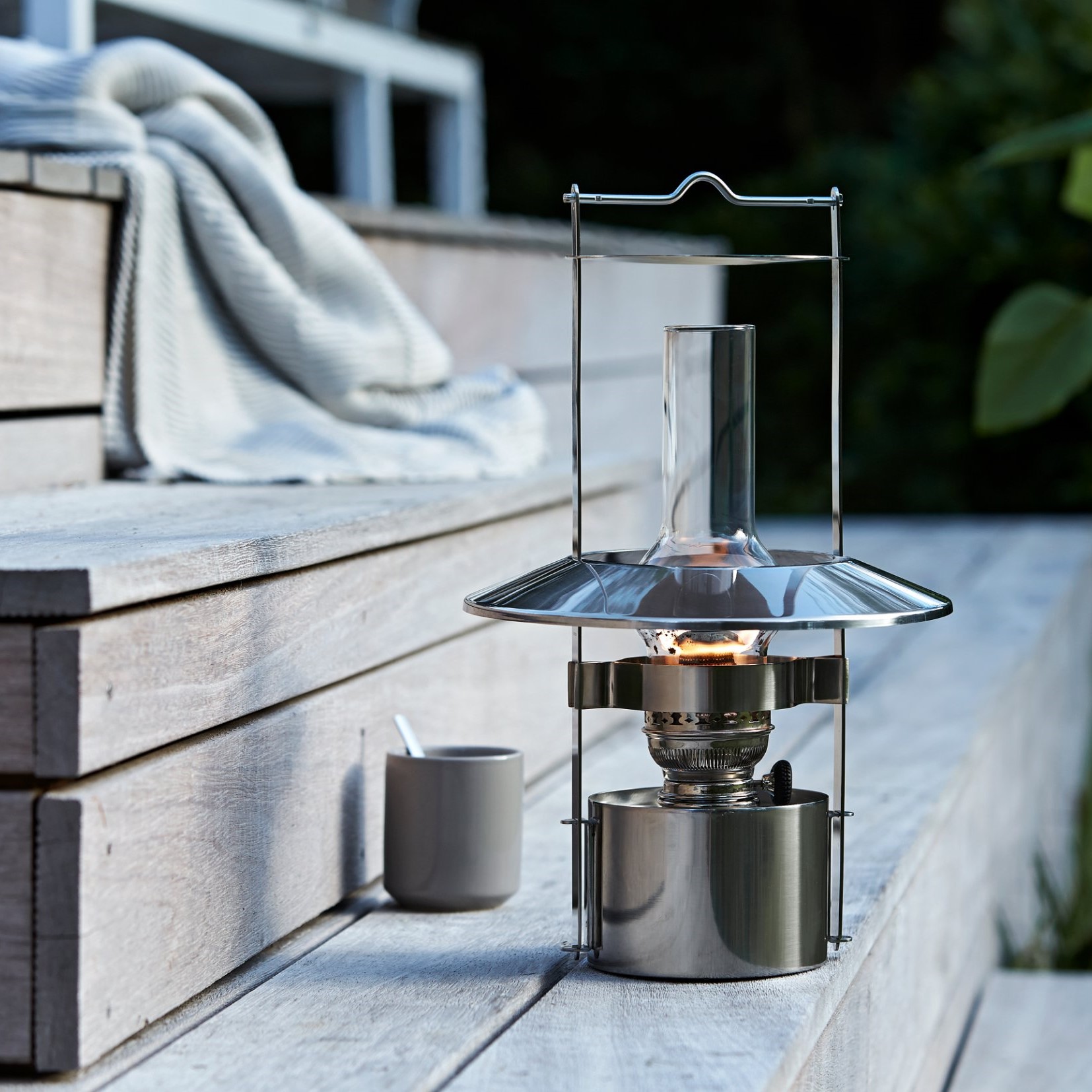 Lantaarn EM 43 cm, zilver, roestvrij staal, Stelton