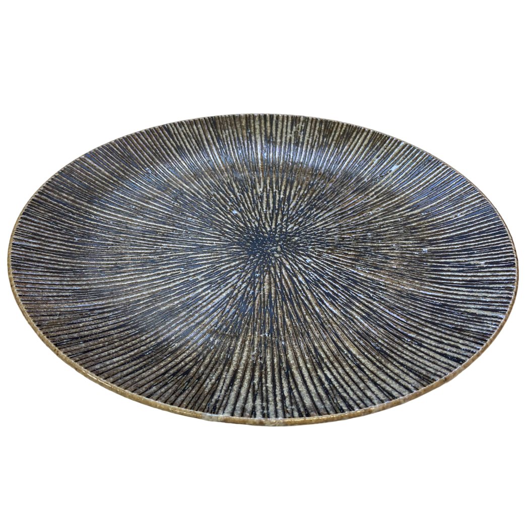 Dinerbord KIZAMI 28,5 cm, grijs, keramiek, MIJ
