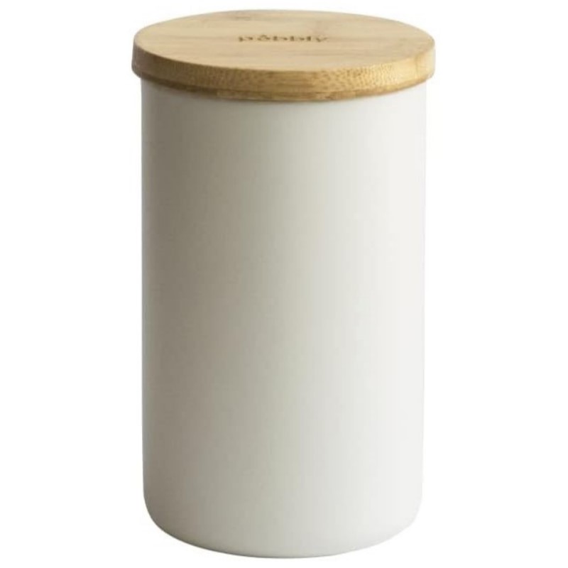 Vershoudpot NBA188 650 ml, metaal / bamboe, Pebbly