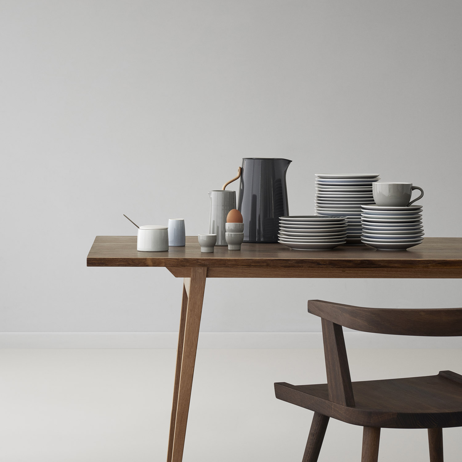 Thermoskan EMMA 1,2 l, voor koffie, zwart, roestvrij staal, Stelton
