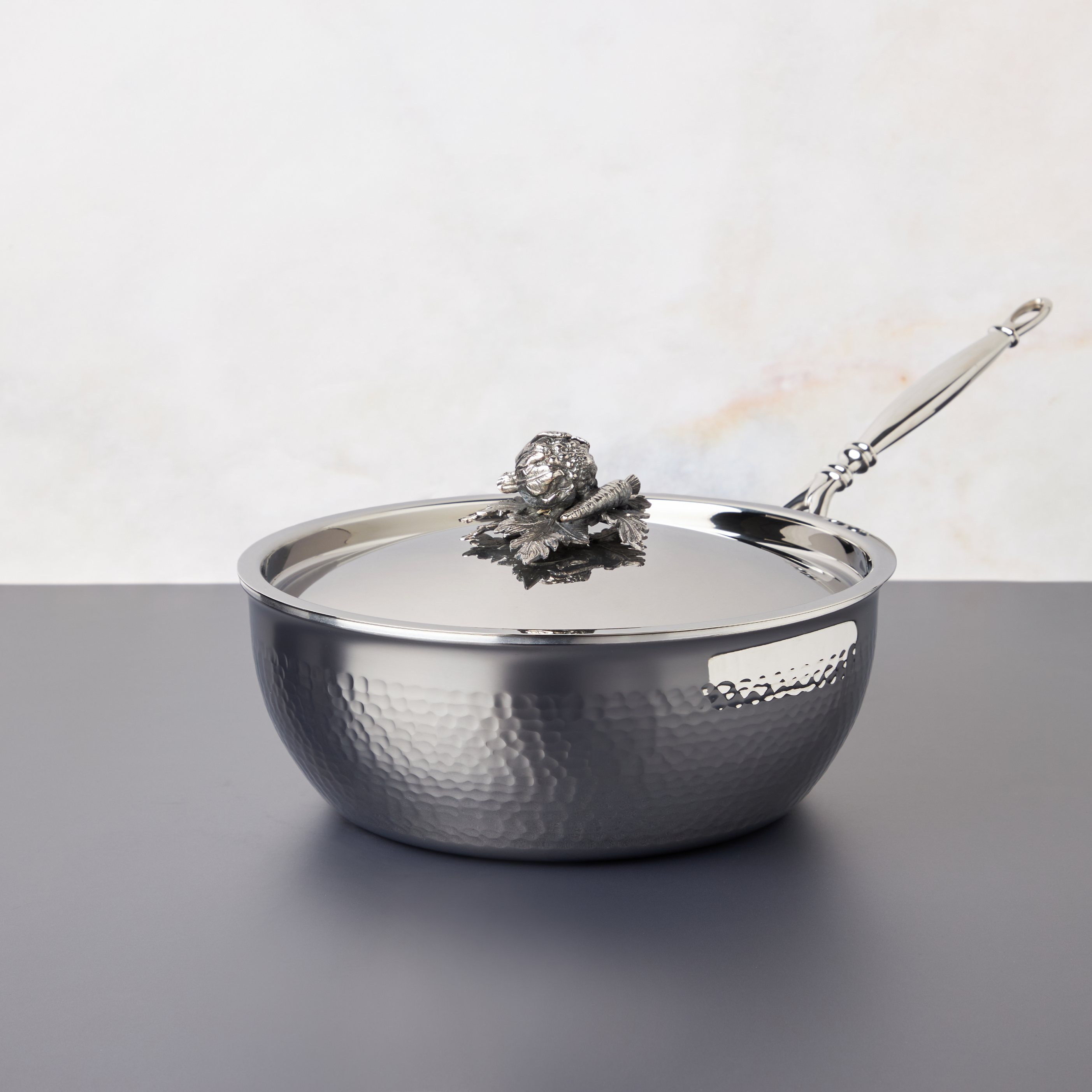 Sauteerpan OPUS PRIMA 24 cm, zilver, roestvrij staal, Ruffoni