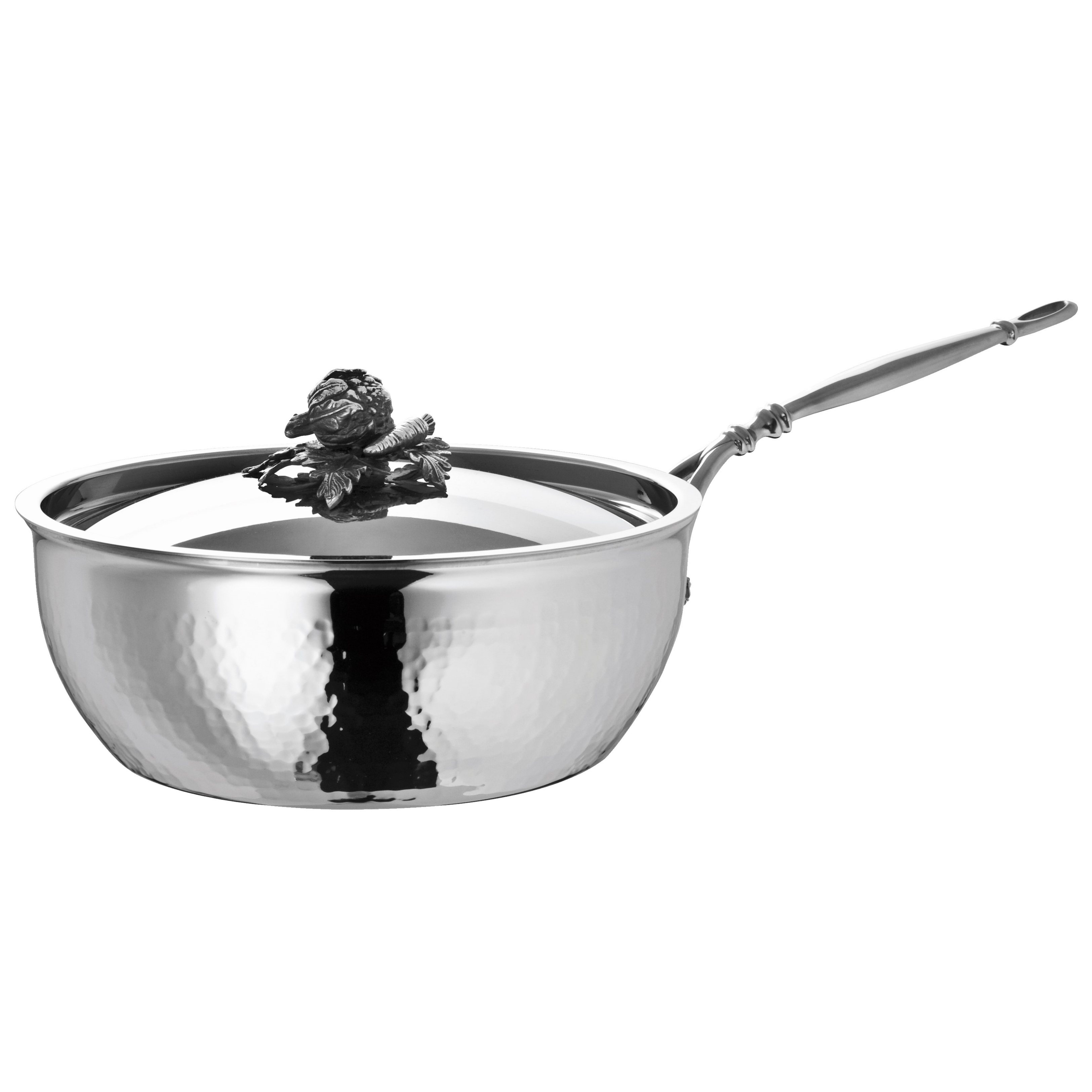 Sauteerpan OPUS PRIMA 24 cm, zilver, roestvrij staal, Ruffoni