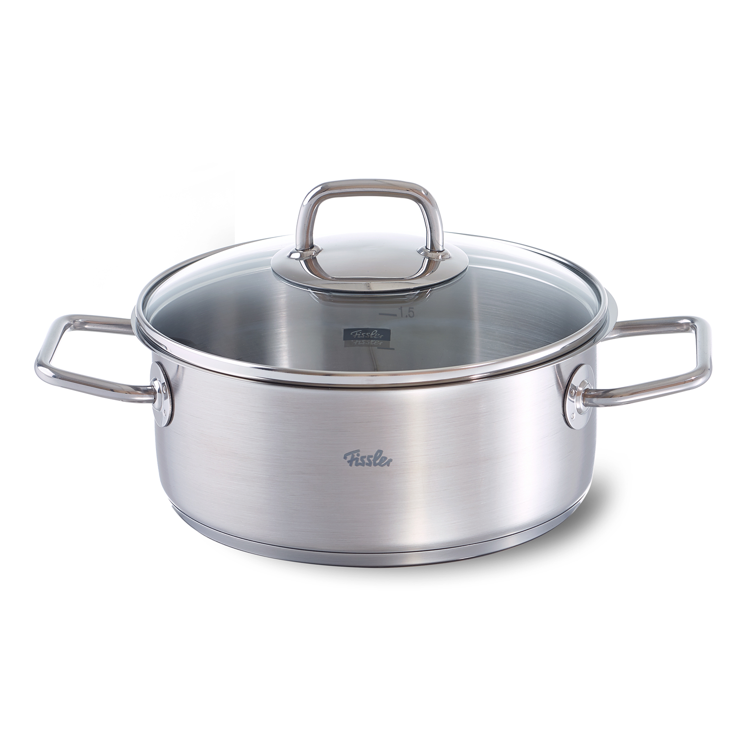 Pan VISEO 20 cm, zilver, roestvrij staal, Fissler