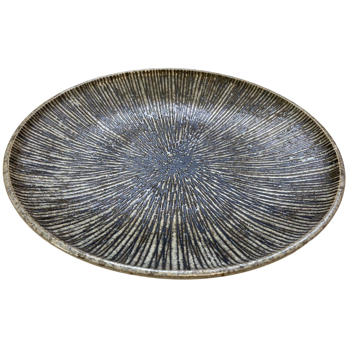 Dineerbord KIZAMI 25,5 cm, grijs, keramiek, MIJ