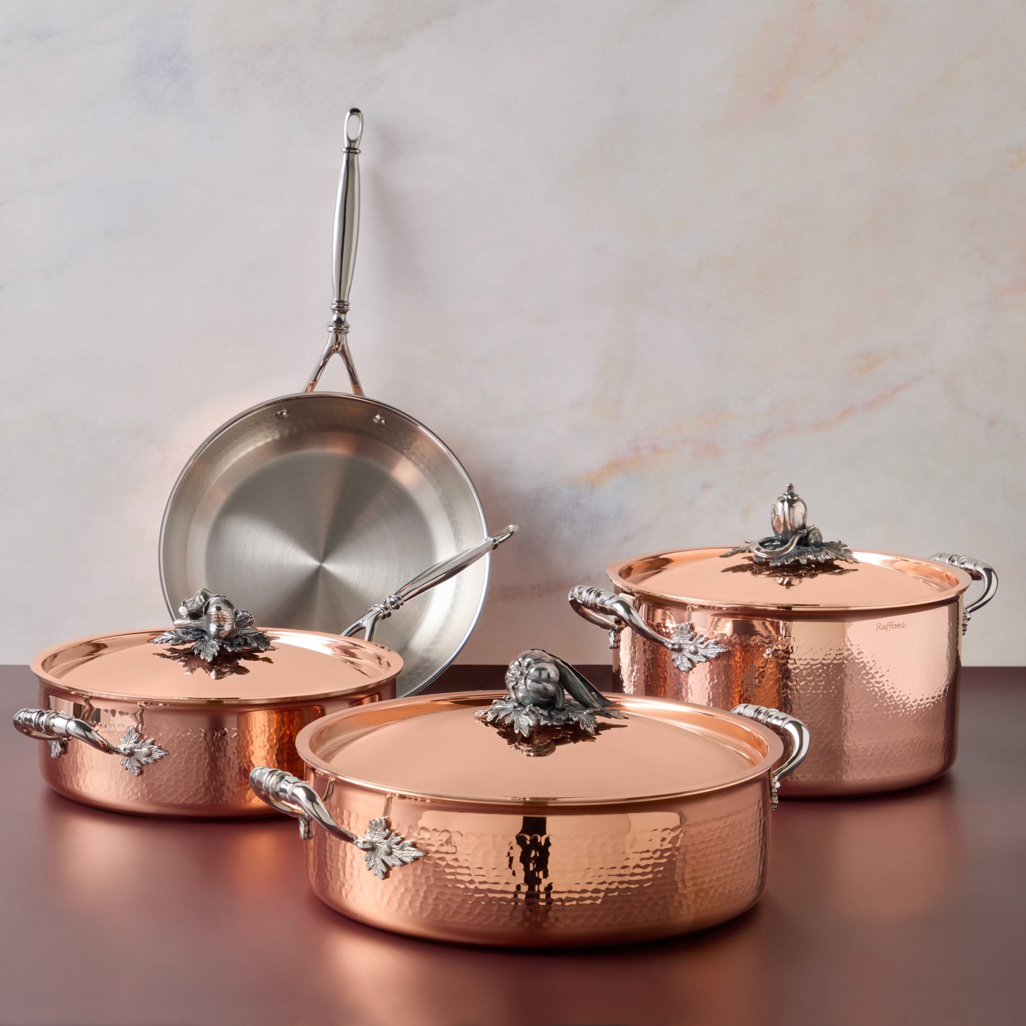 Lage braadpan OPUS CUPRA 30 cm, koper, Ruffoni