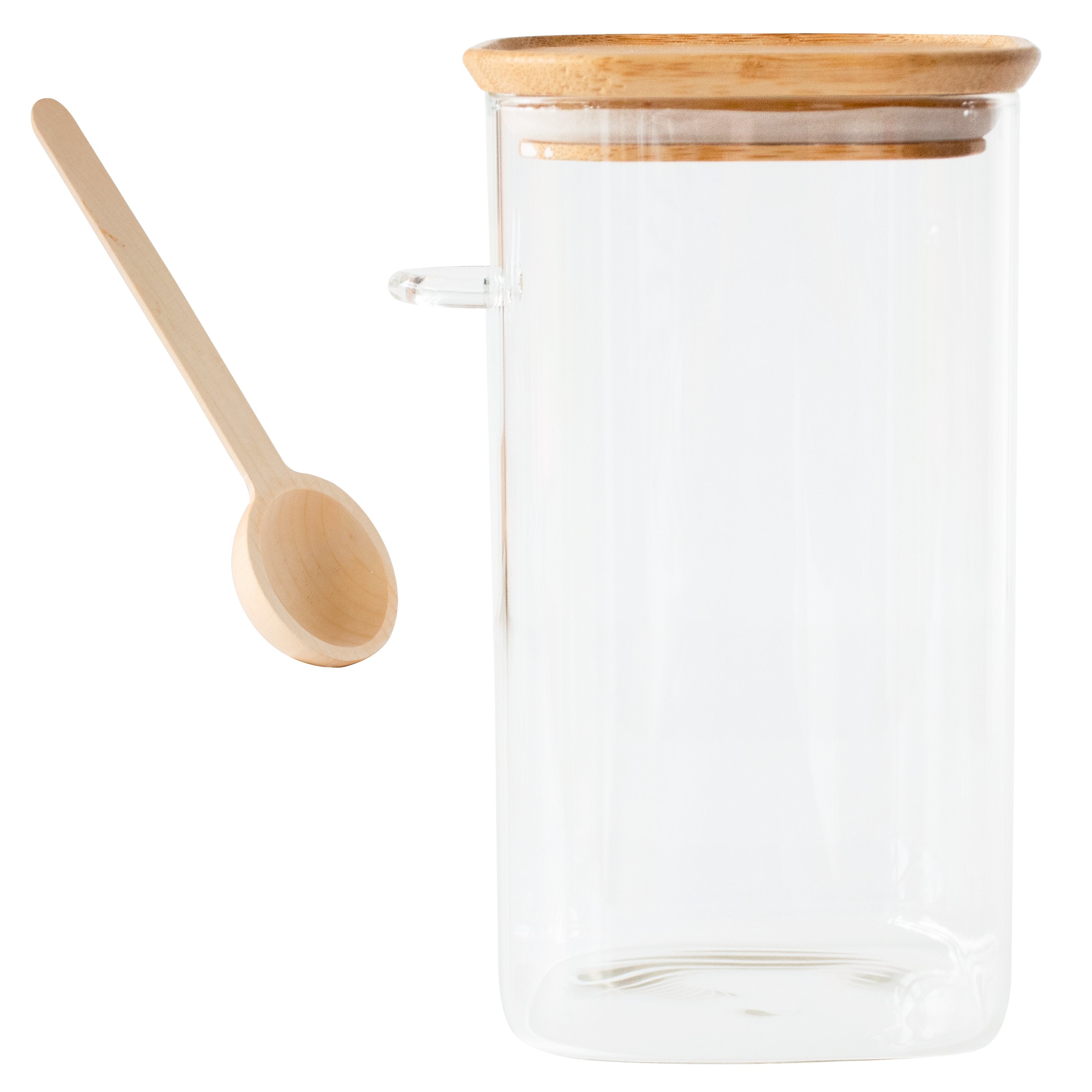 Koffiebus PKV-050 1,4 l, glas / bamboe, Pebbly