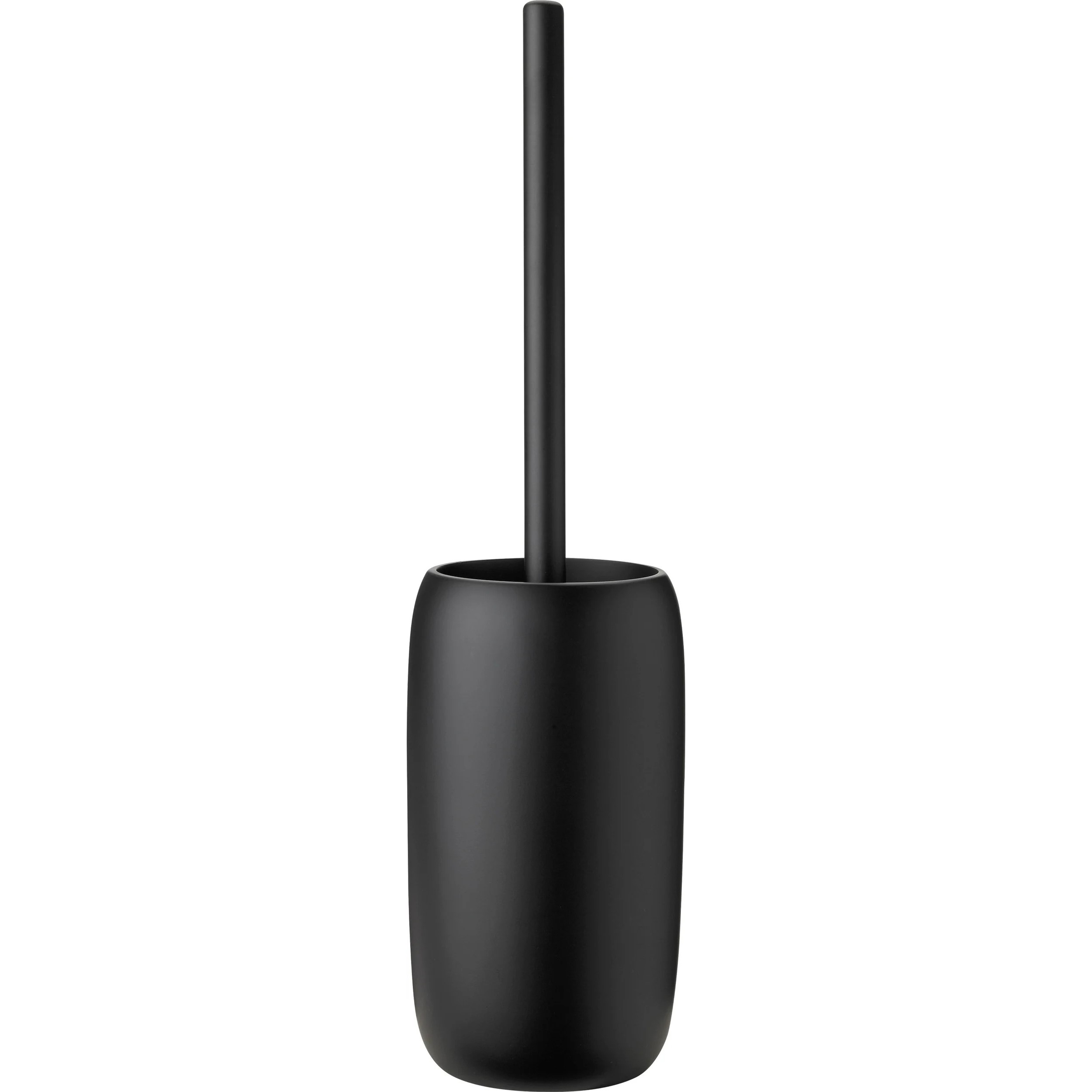 Toiletborstel met houder FJORD 41 cm, zwart, ijzer / kunststof, Stelton
