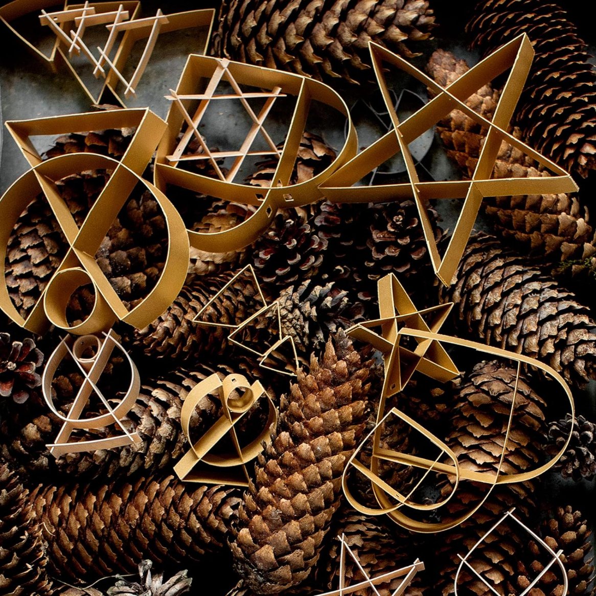 Kerstdecoratie FIGURA 5,5 cm, kerstboom, zacht zwart, roestvrij staal, Stelton