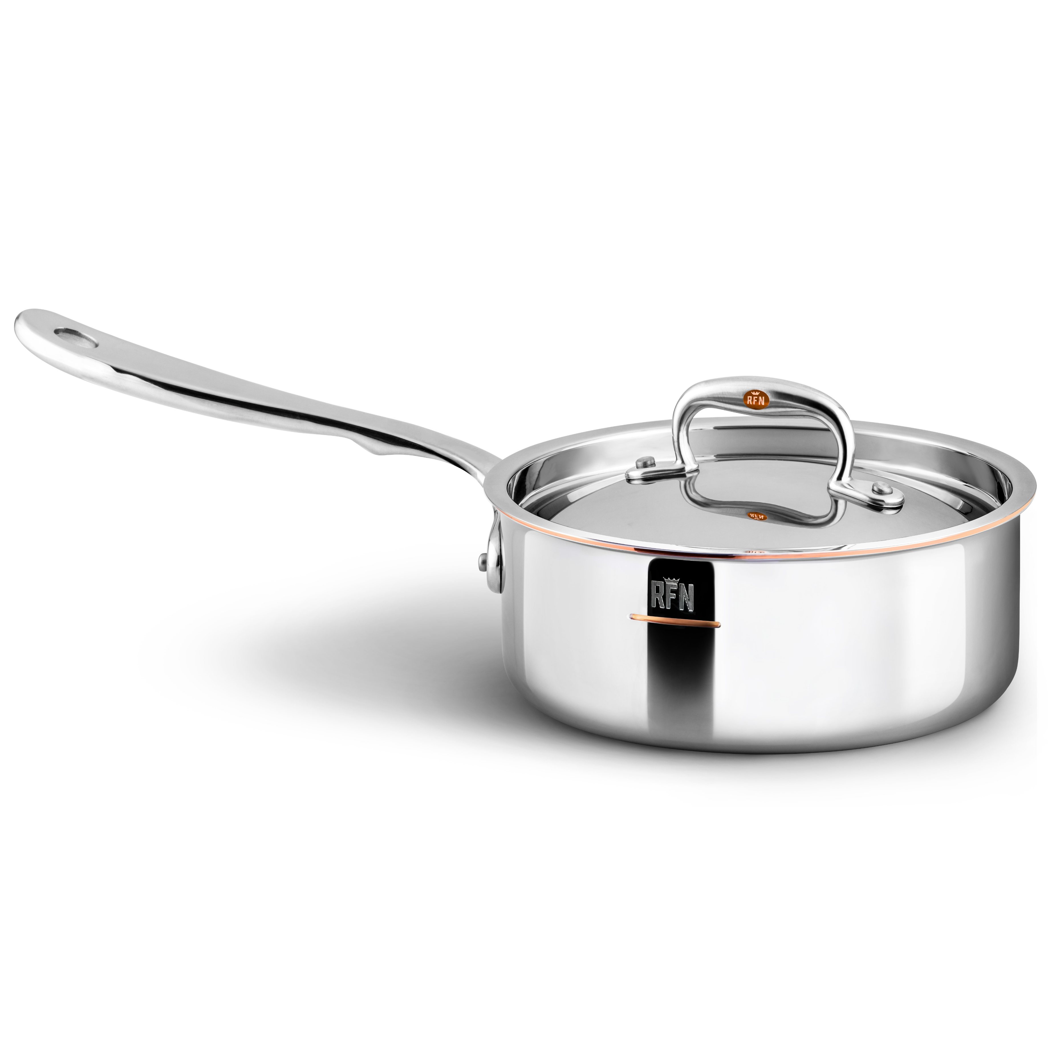 Deksel CON CUORE 18 cm, zilver, koper, Ruffoni