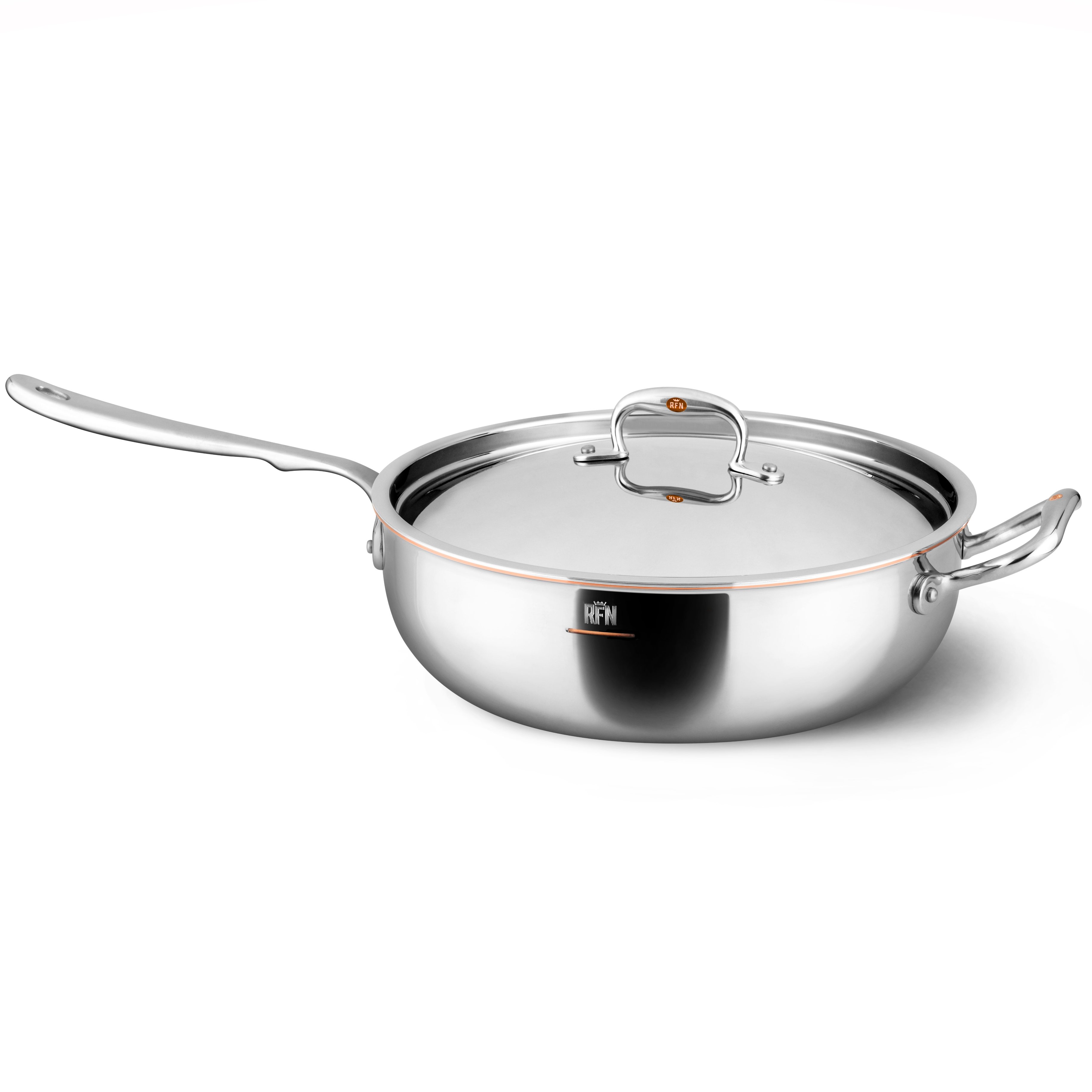Deksel CON CUORE 30 cm, zilver, koper, Ruffoni