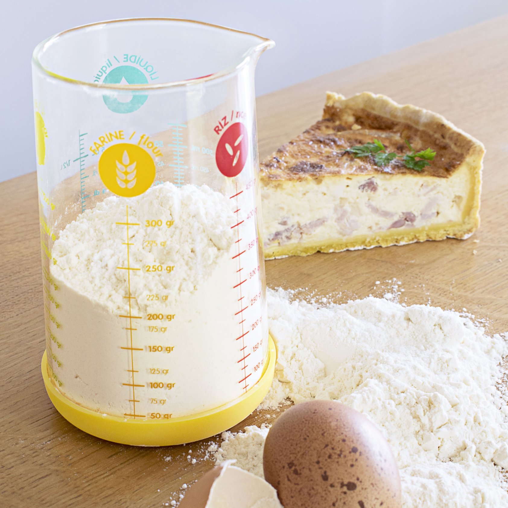 Maatbeker PKM-0500J 500 ml, glas, Pebbly