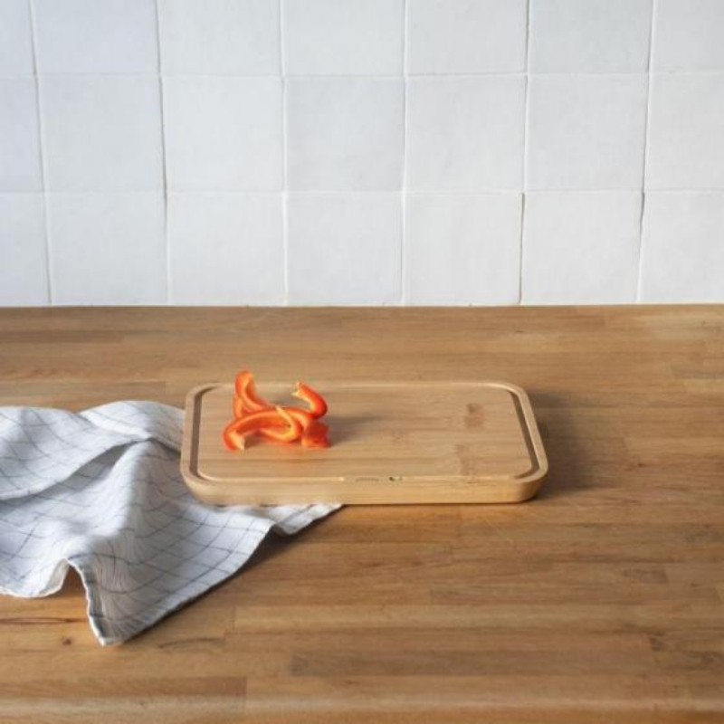 Snijplank NBA221 25 x 17 cm, bruin, bamboe, Pebbly