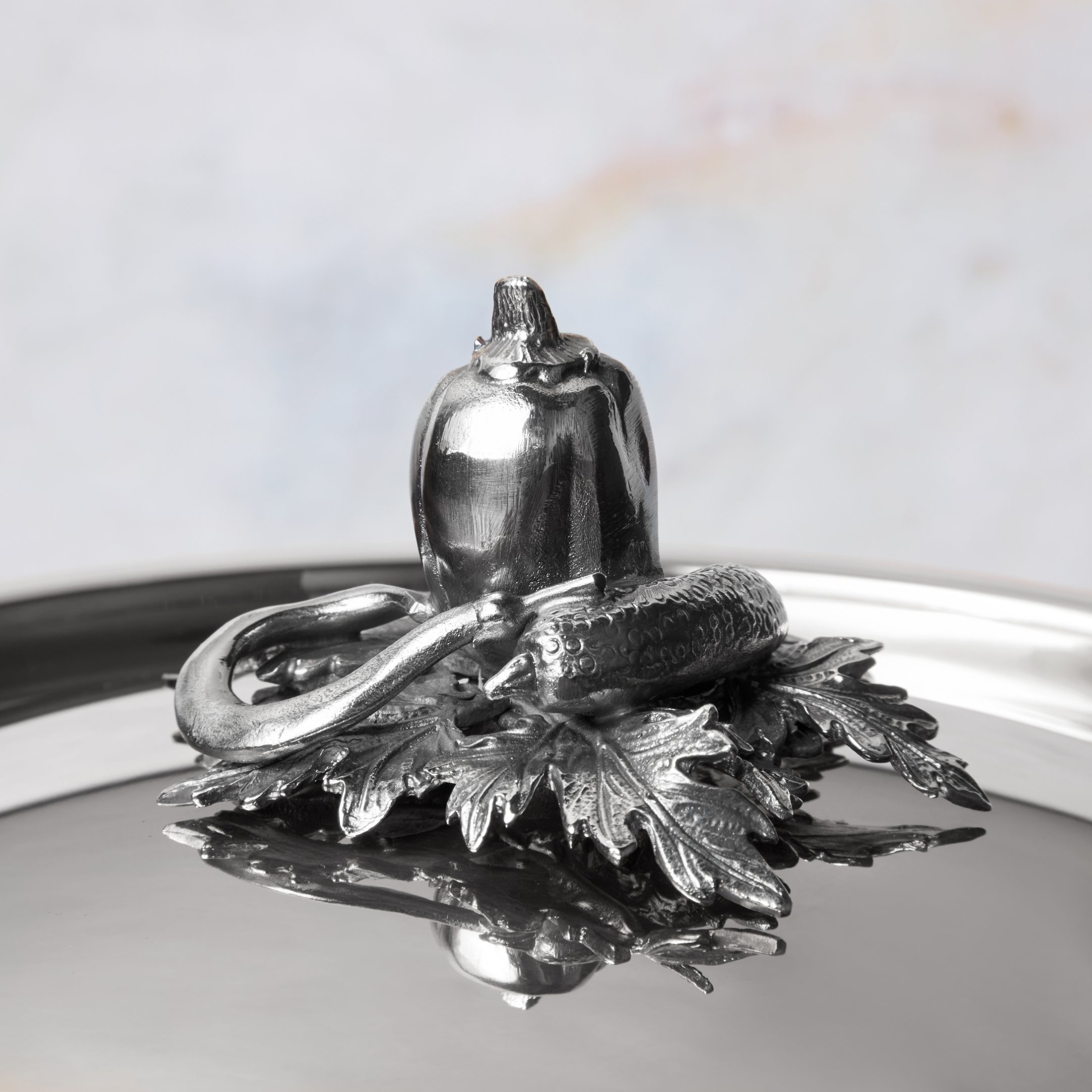 Pannenset OPUS PRIMA, 7-delig, zilver, roestvrij staal, Ruffoni