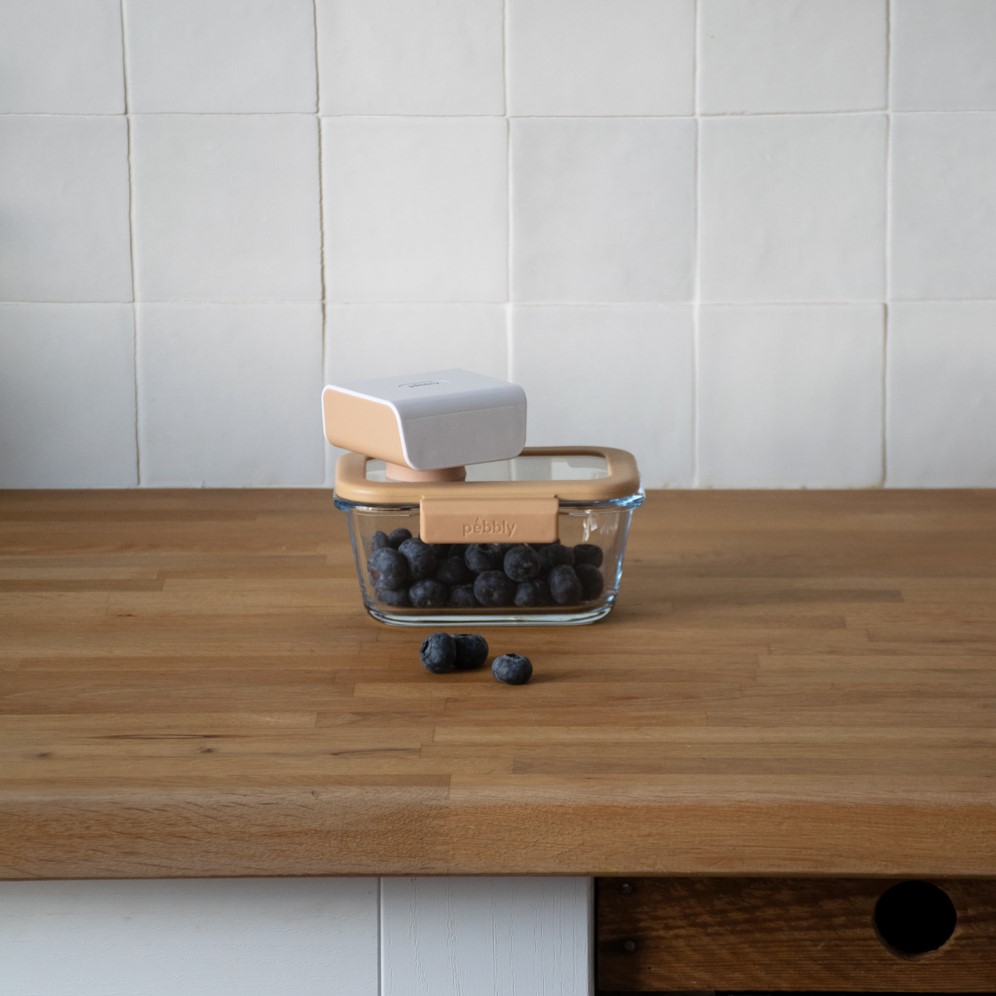 Vacuümpomp PKV-057 8 cm, wit, kunststof, Pebbly
